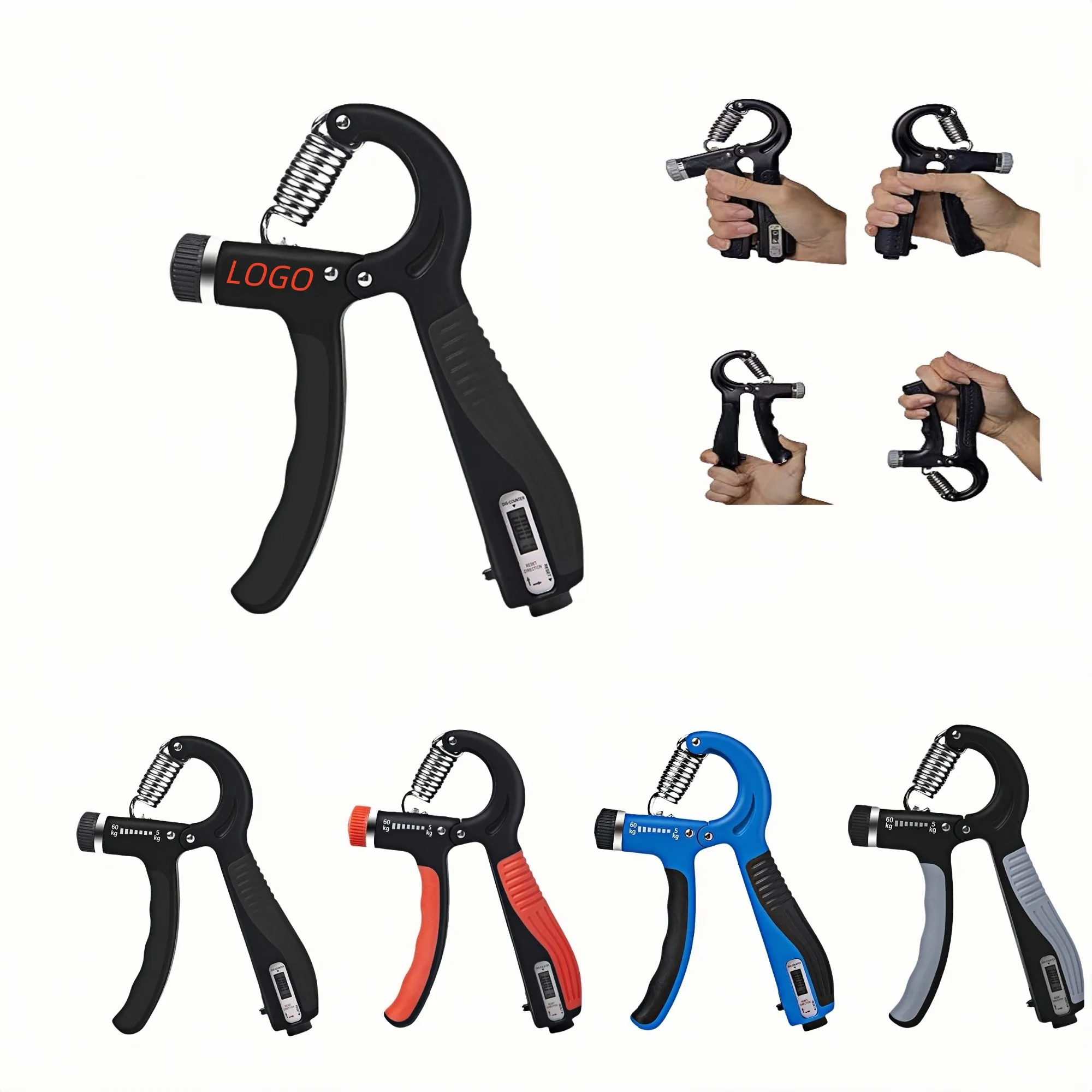 Adjustable Resistance Hand Gripper With Digital Counter 2