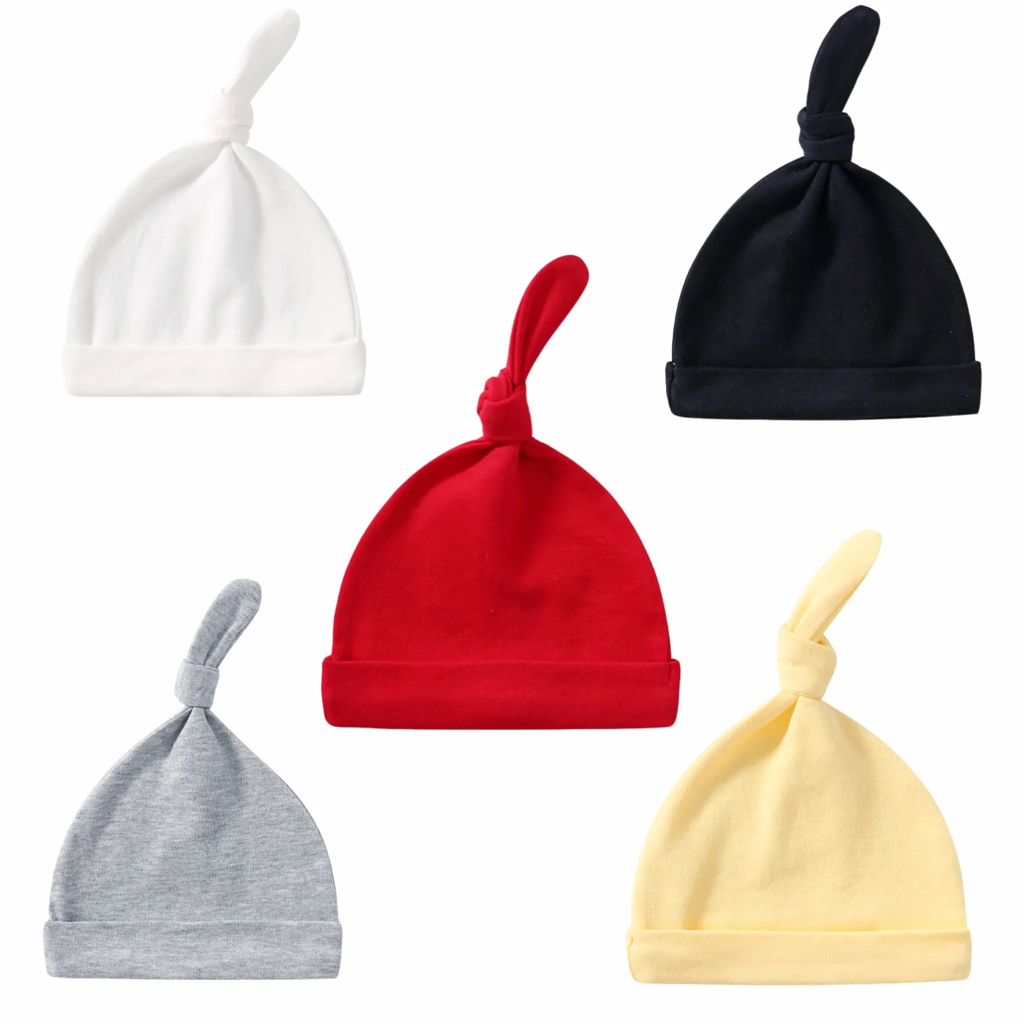 Newborn Soft Cotton Knotted Hat 3
