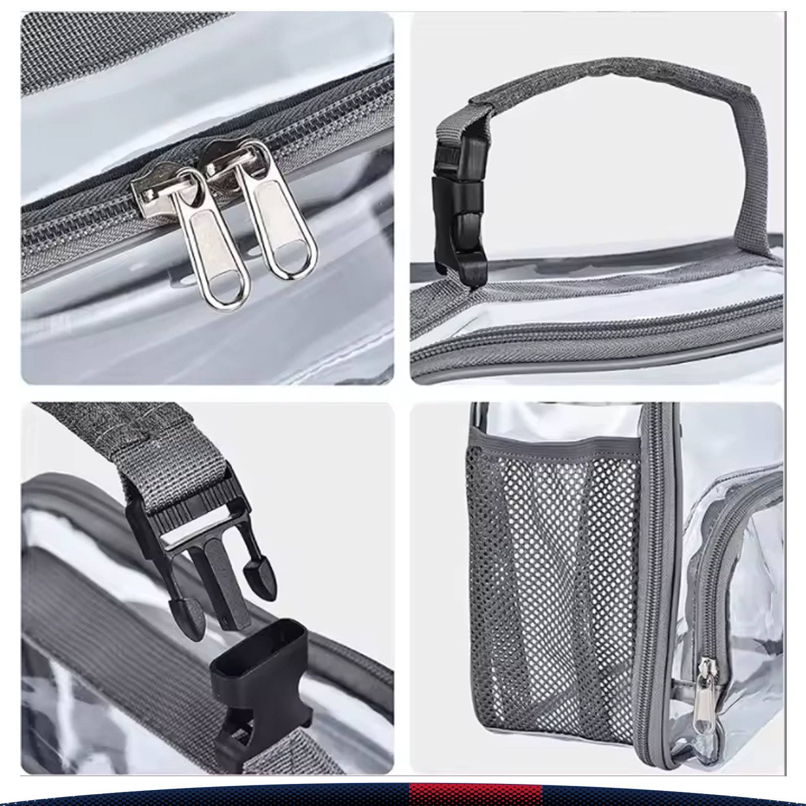 Vorple Clear Lunch Bags 4