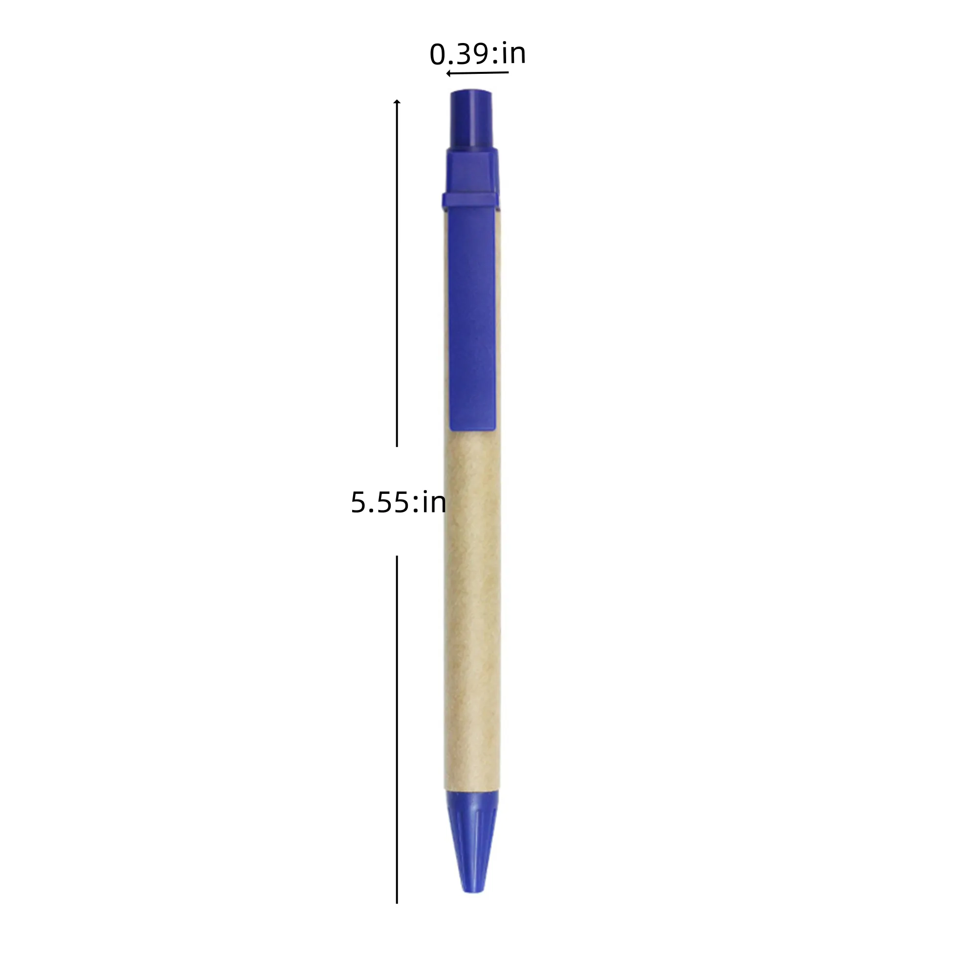 Green Kraft Paper Stick Ballpoint Pen 2