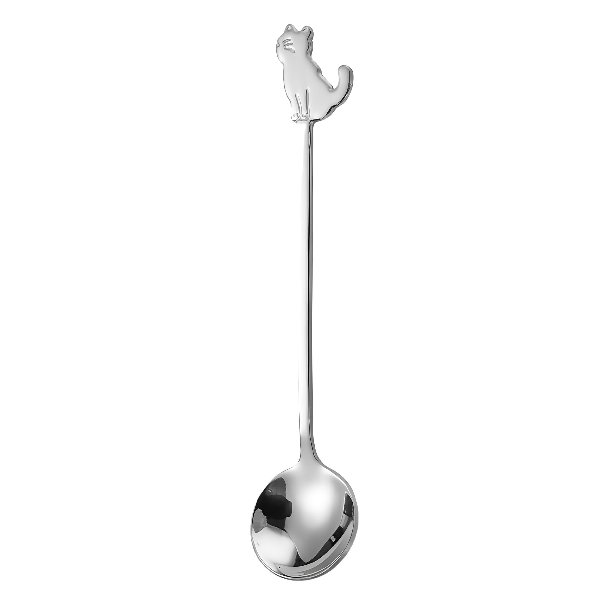 304 Stainless Steel Cute Cat Spoon, Coffee Scoop 6