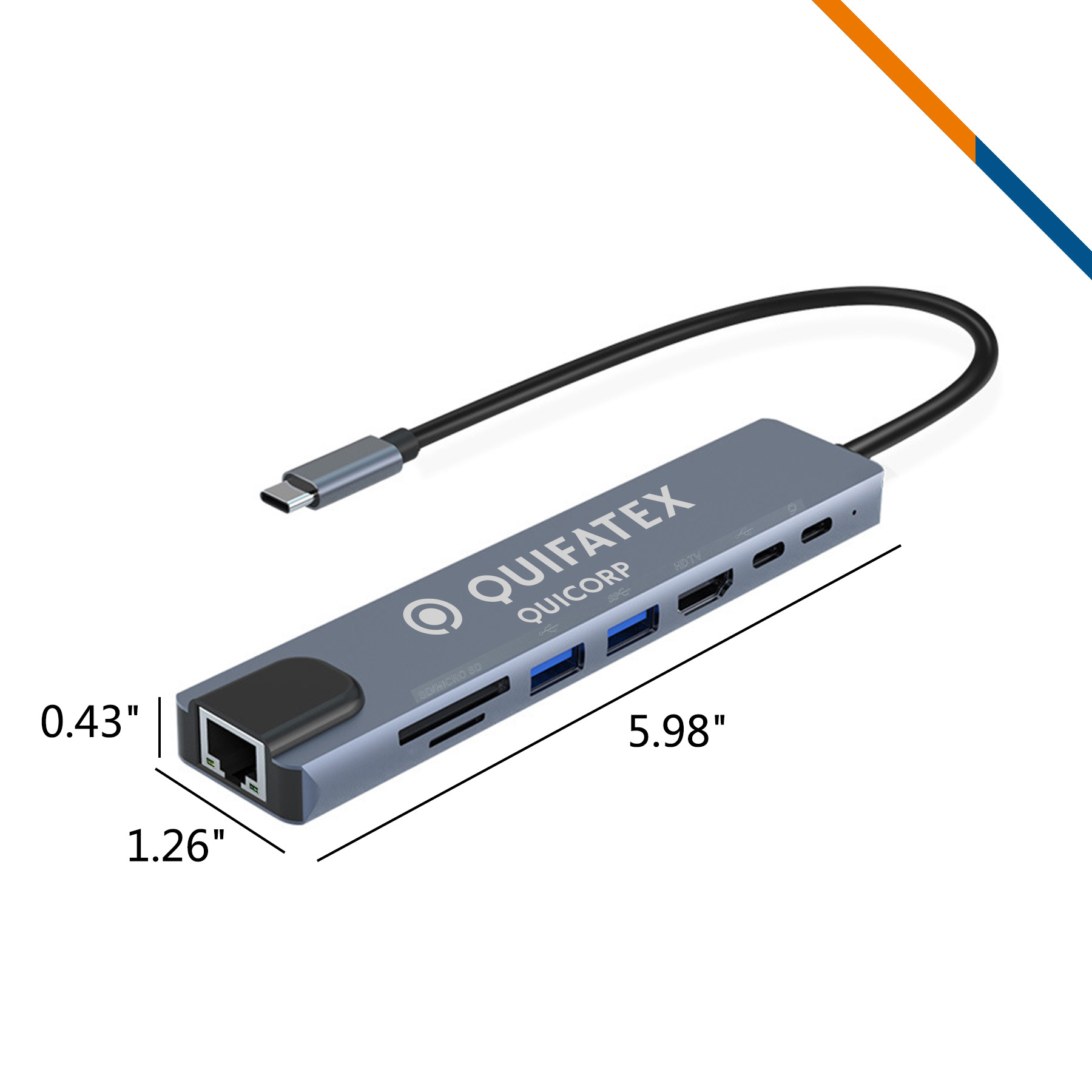 Tiedy 8in1 USB Hub 2