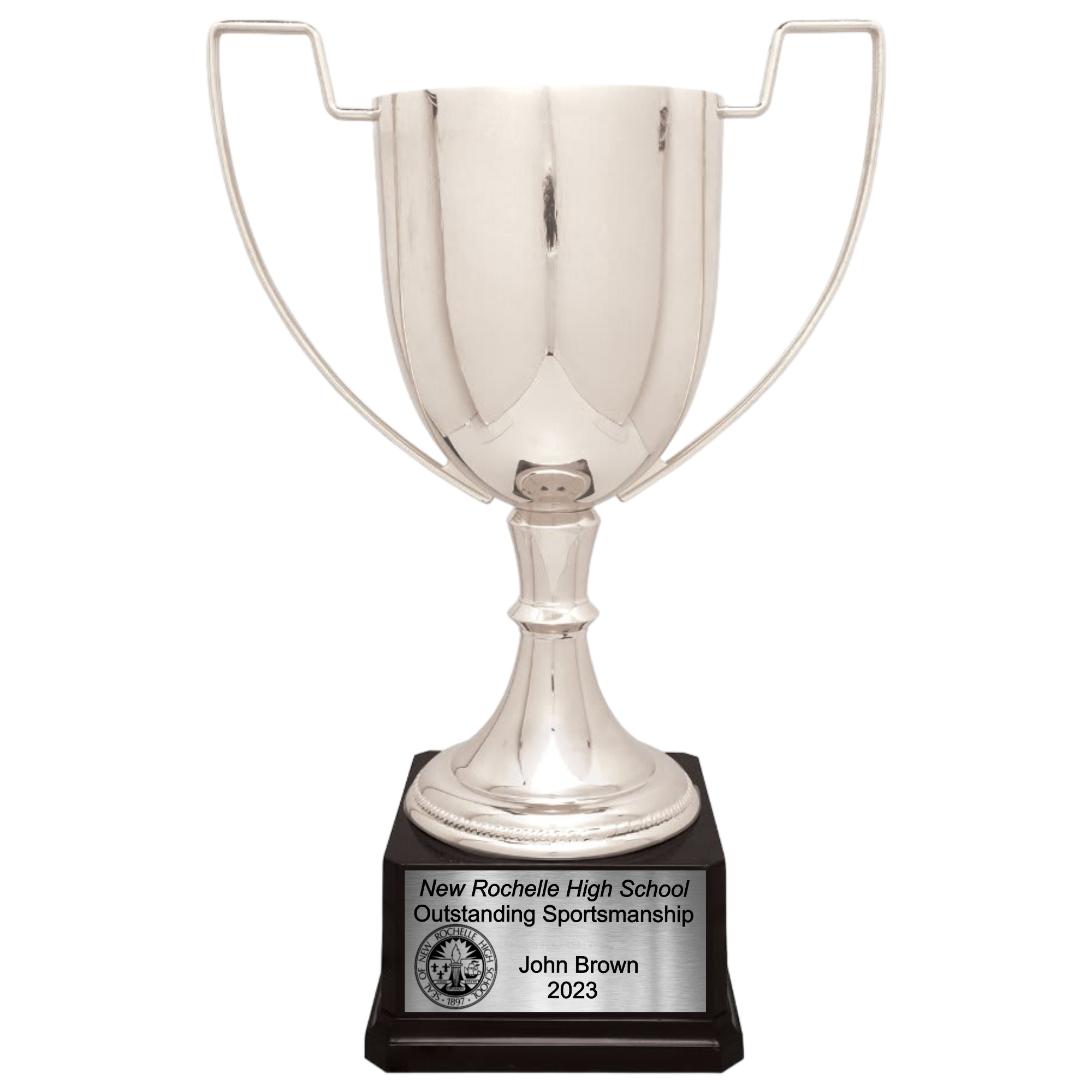 15 1/4" Completed Zinc Cup Trophy on Plastic Base 6