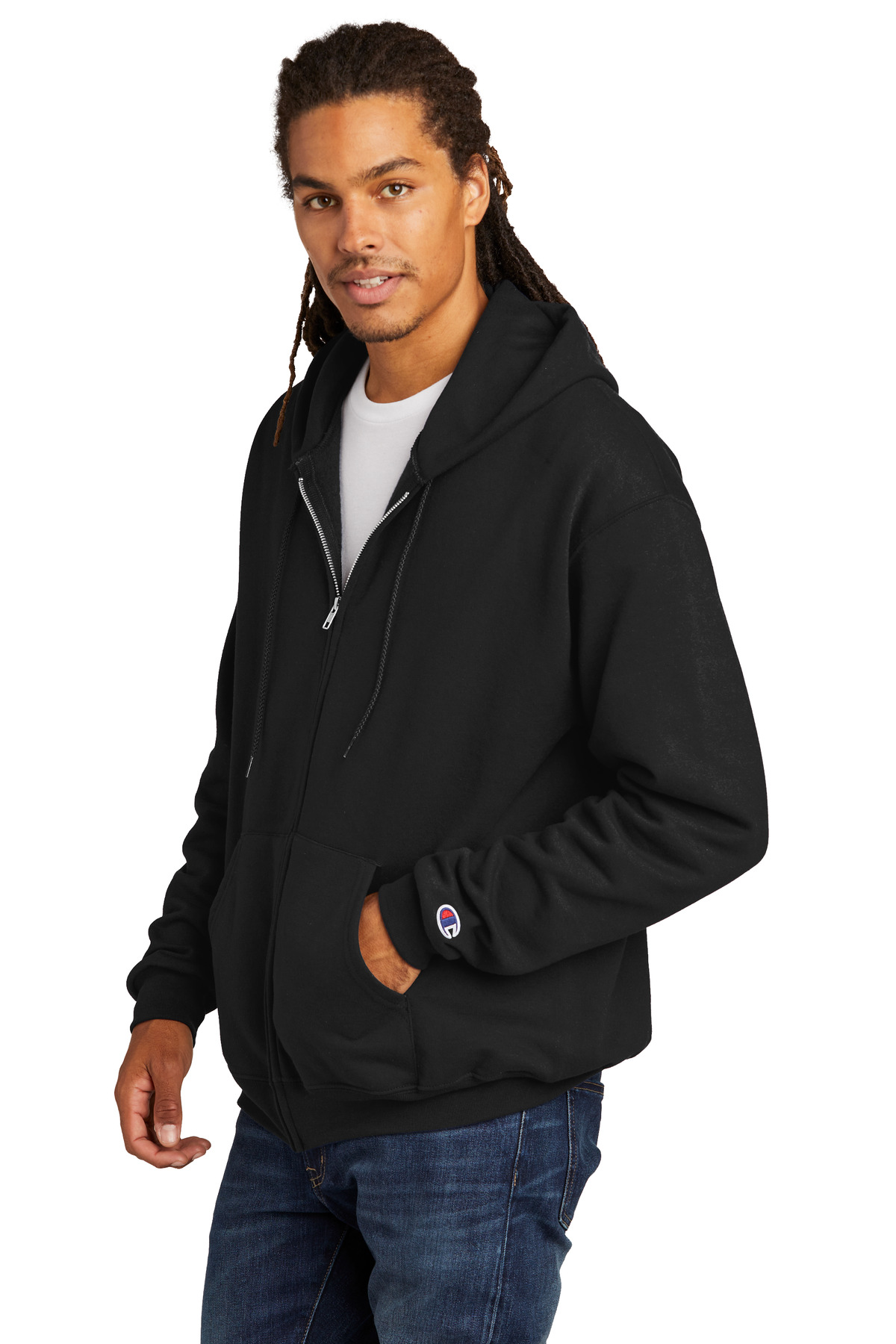Champion Powerblend Full-Zip Hoodie. S800 2