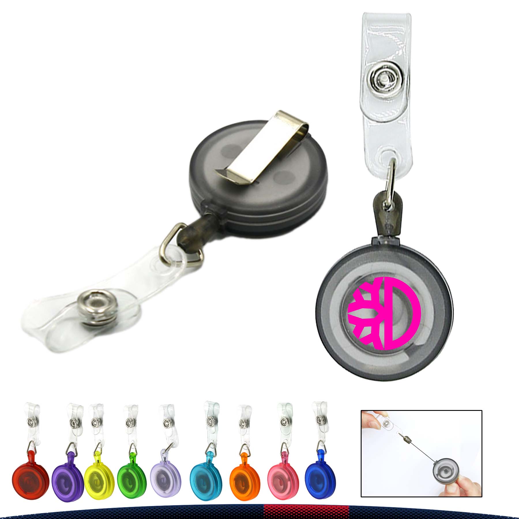 Transparent Badge Holder Reel 5