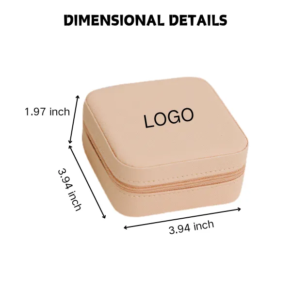 Zippered Minimalist Portable Jewelry Case 4