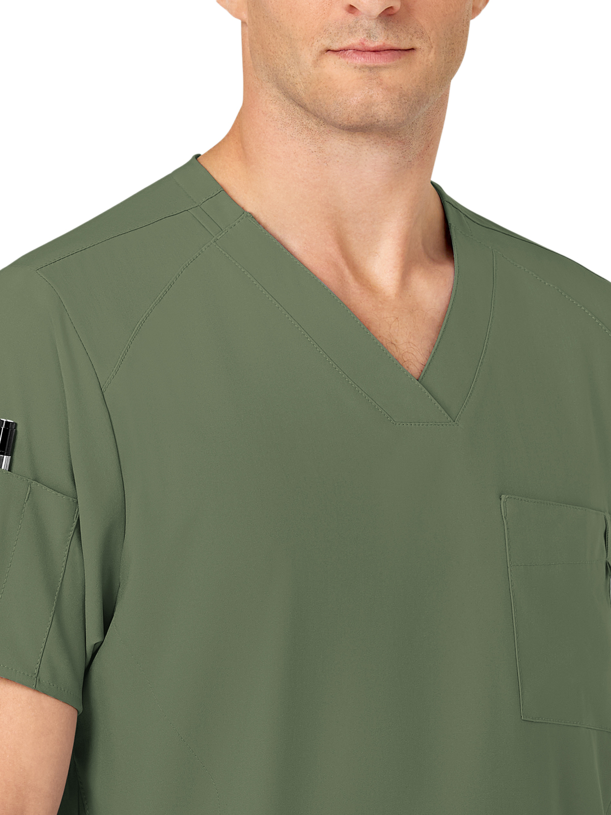 Wink - W123 - Men's Six-Pocket V-Neck Top 24