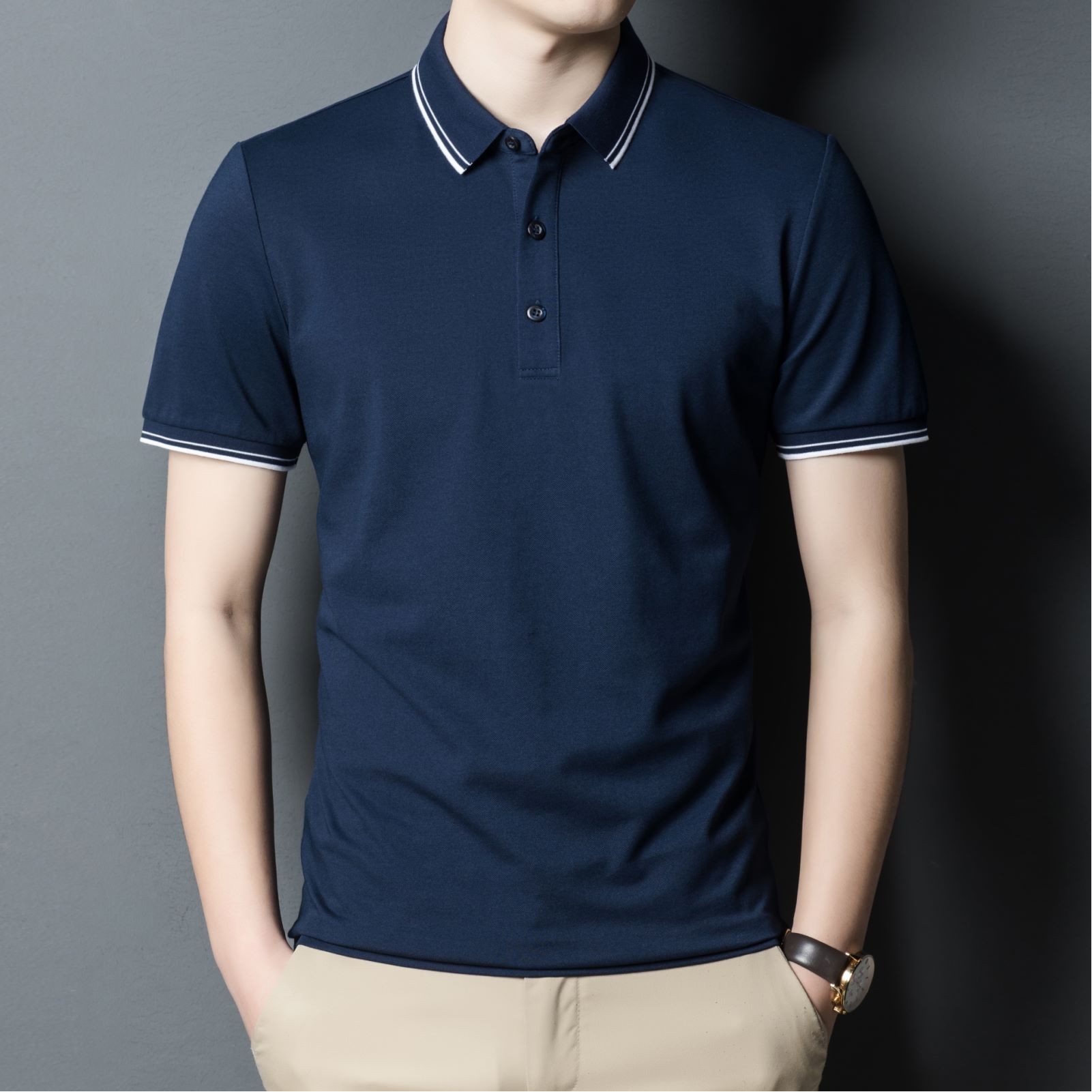 Unisex mercerized cotton POLO shirt nstock 2