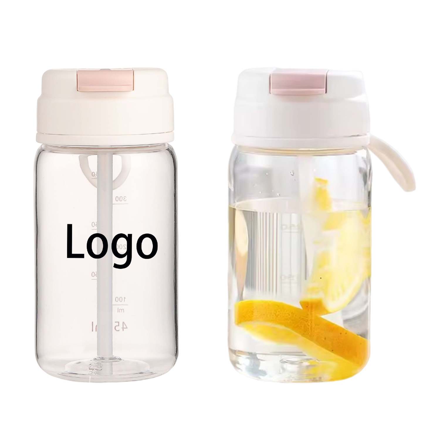 Plastic Camping Water Bottle With Flip Straw 4