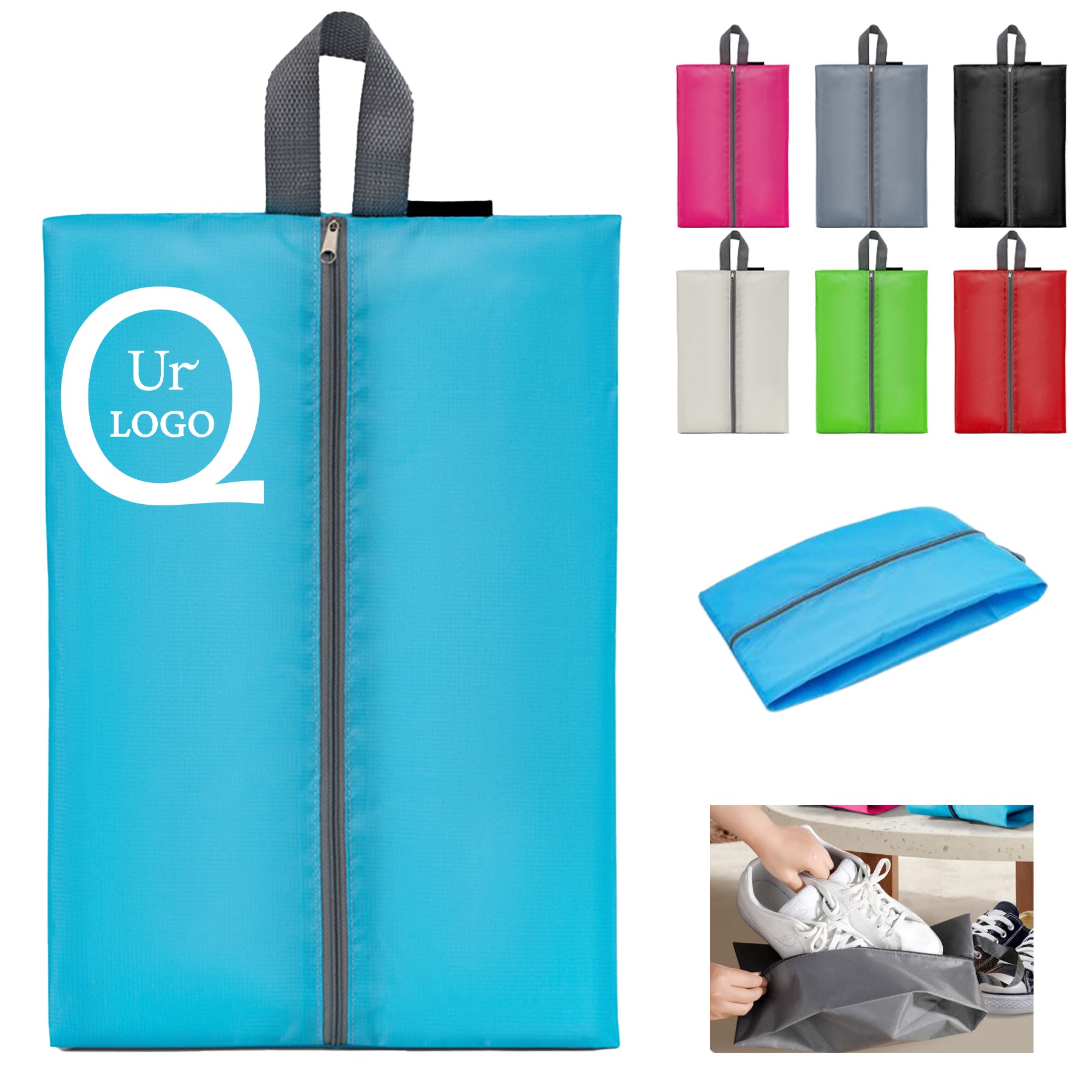 Waterproof Shoe Bag-13.58"X6.69"X4.72" 1