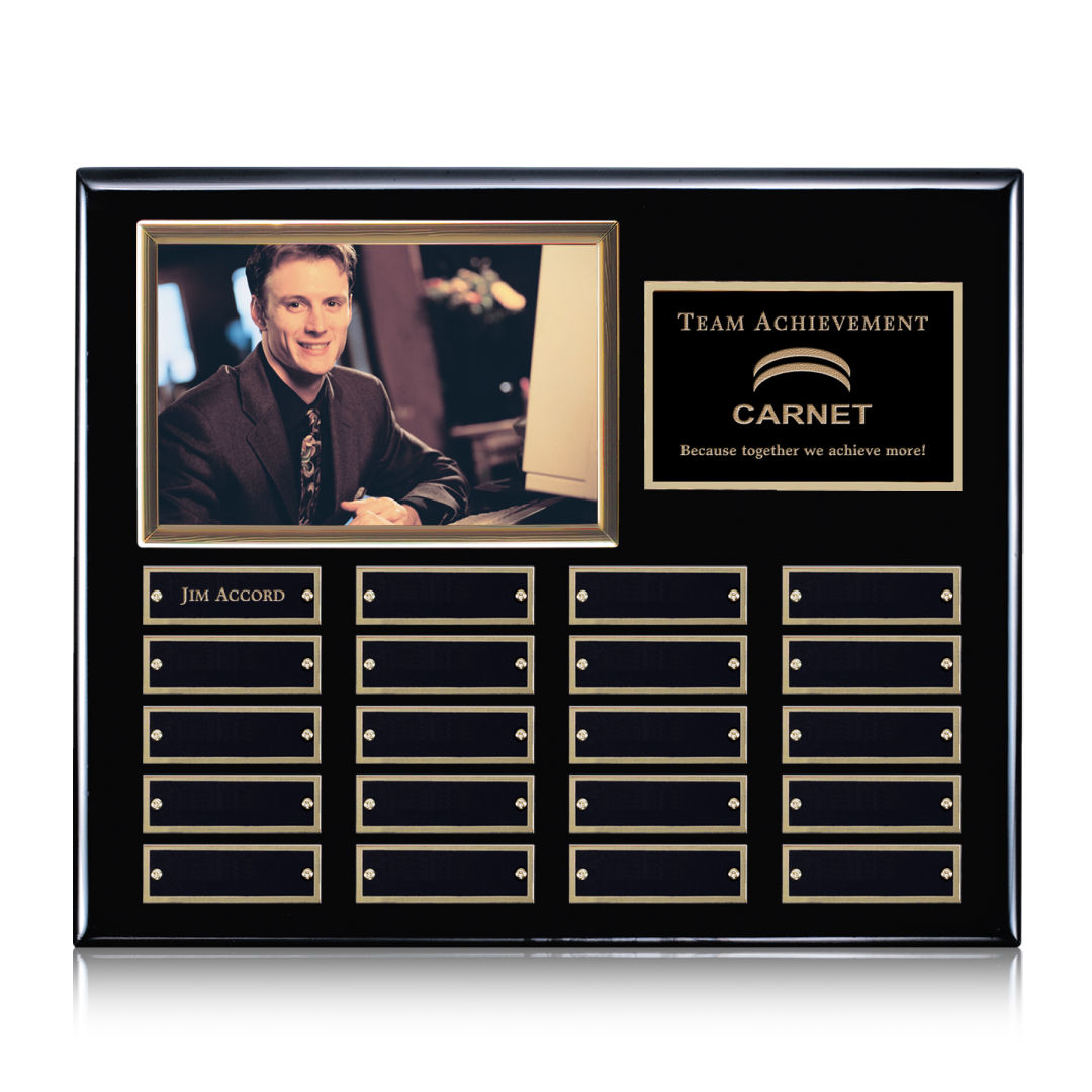 Photo (Horiz) P/Plaque - Black/Gold 4