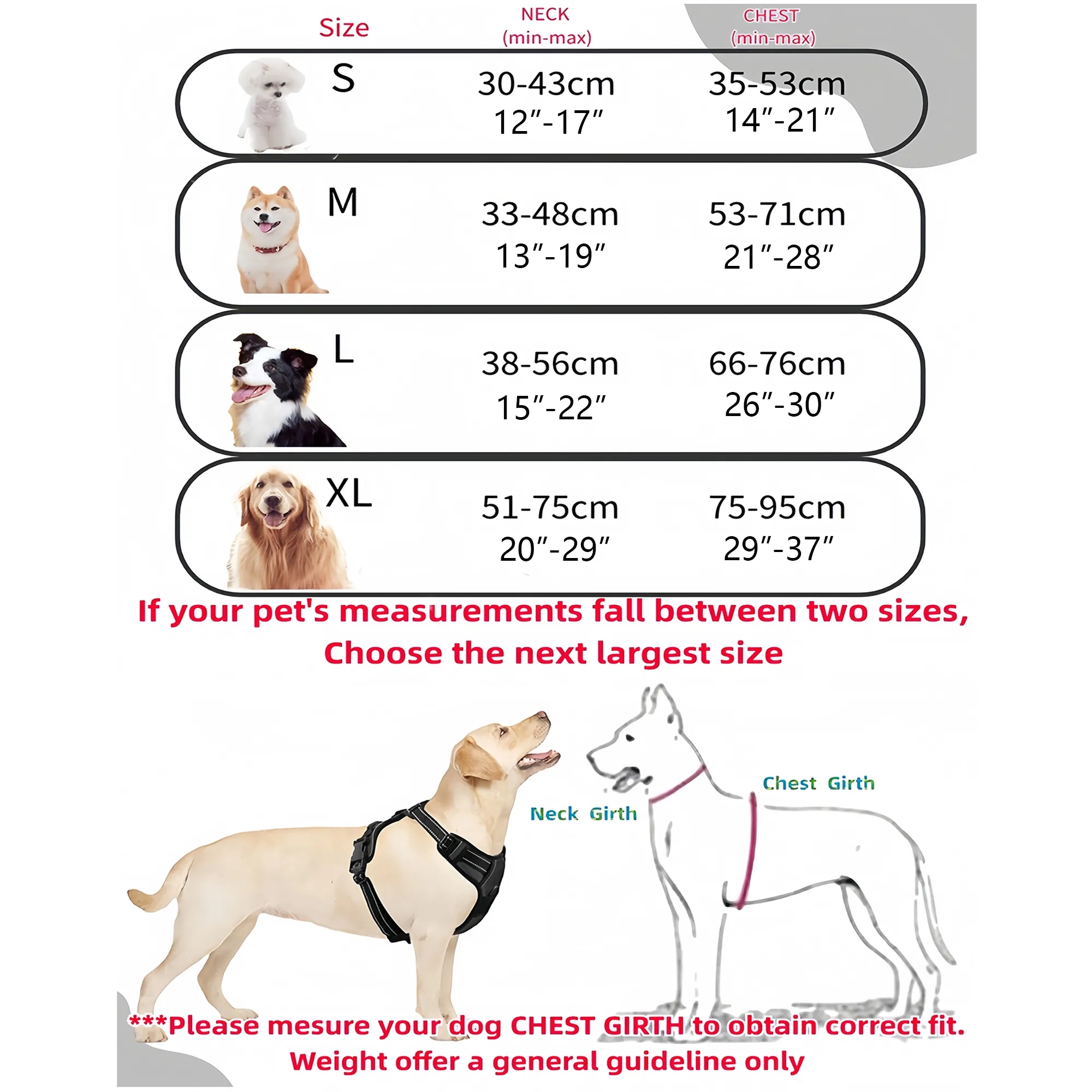 Adjustable Dual Reflective Dog Harness Vest Leash Set 10