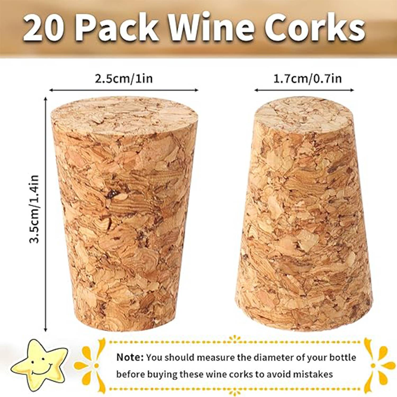 Tapered Cork Plugs Wine Bottle Stopper 2