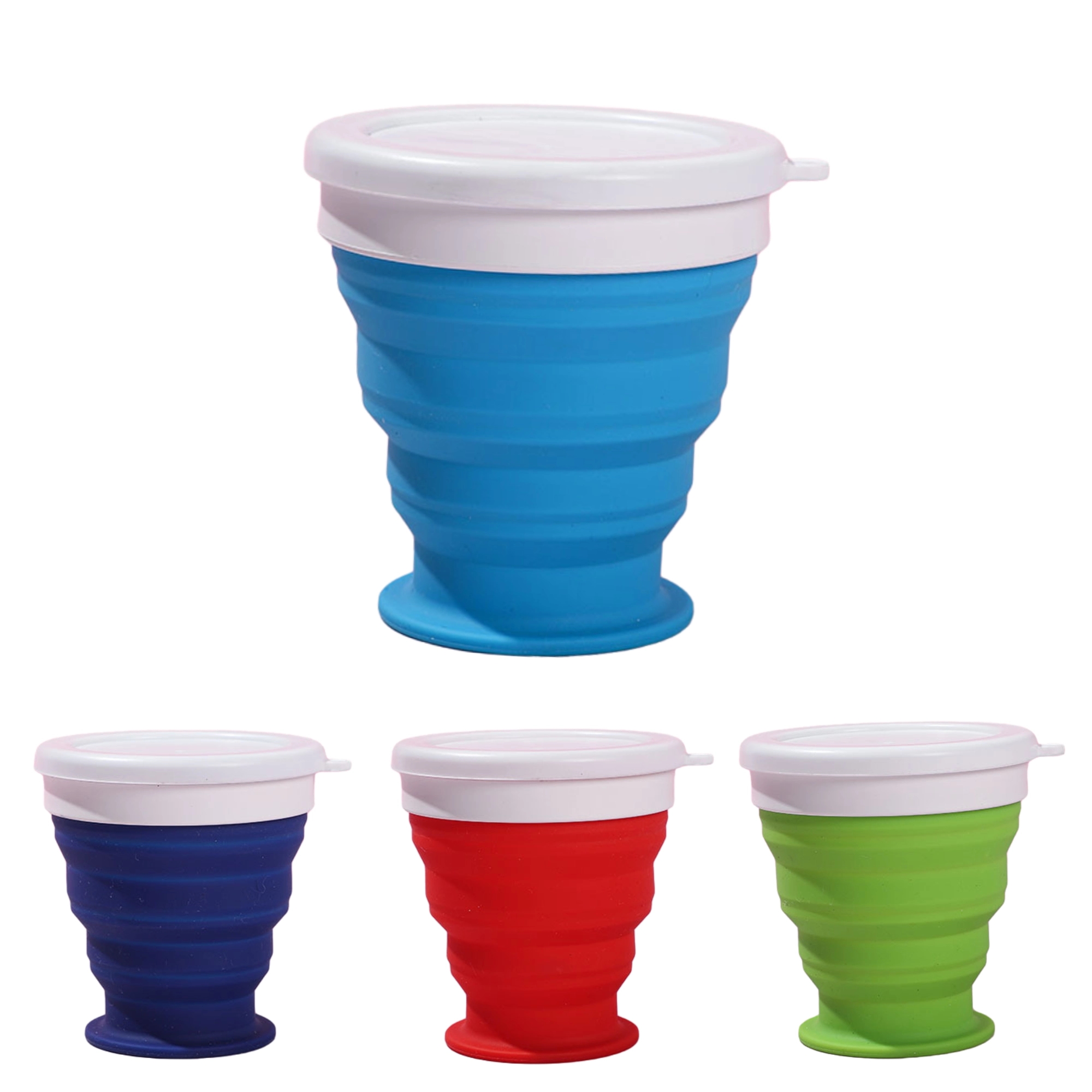 Silicone Folding Camping Cup with Lids