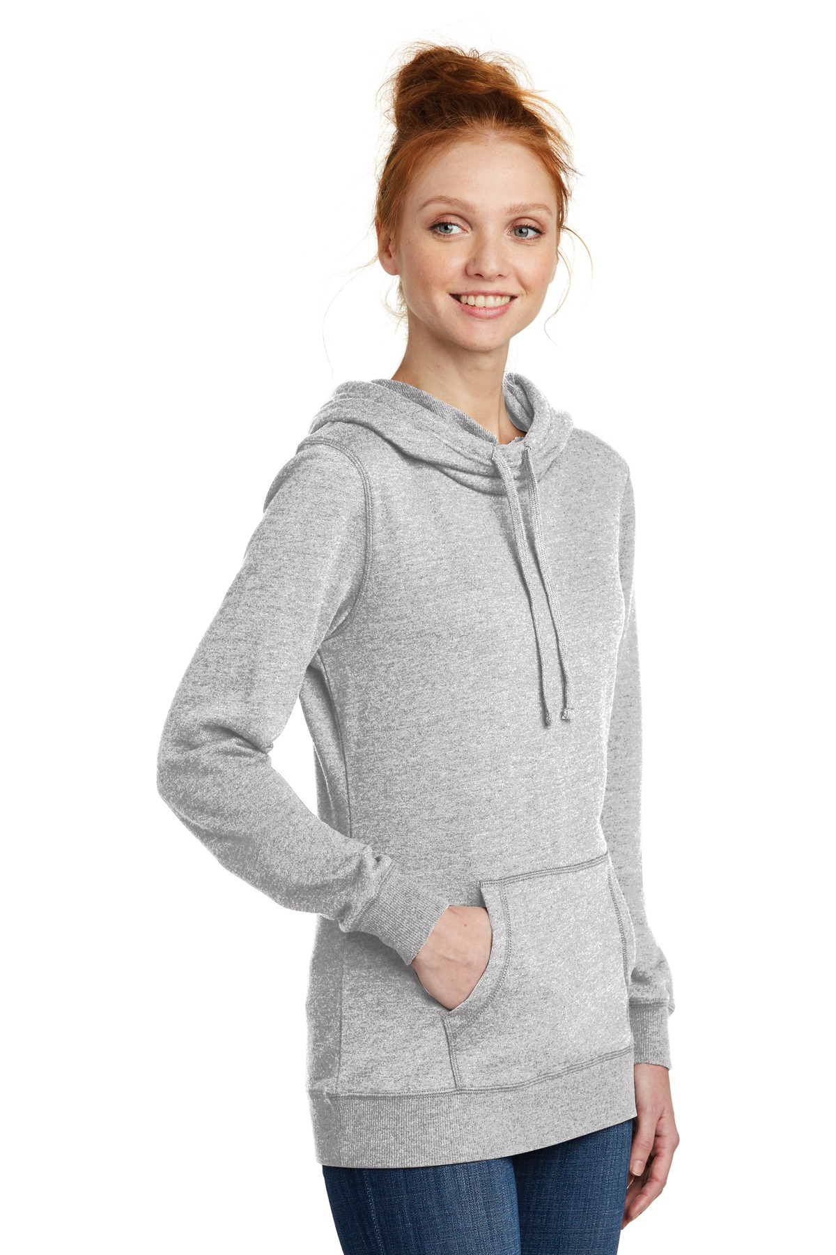 District Women's Lightweight Fleece Hoodie. DM493 11