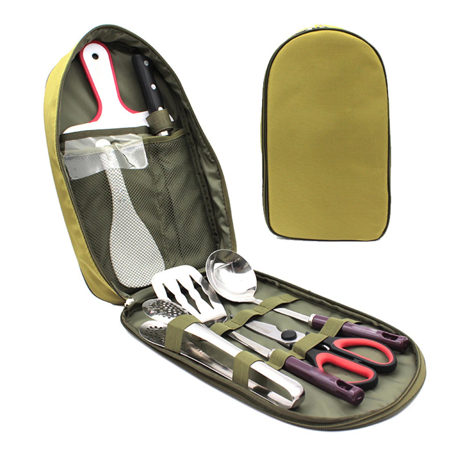 Stainless Steel Outdoor Camping Kitchenware Set 6