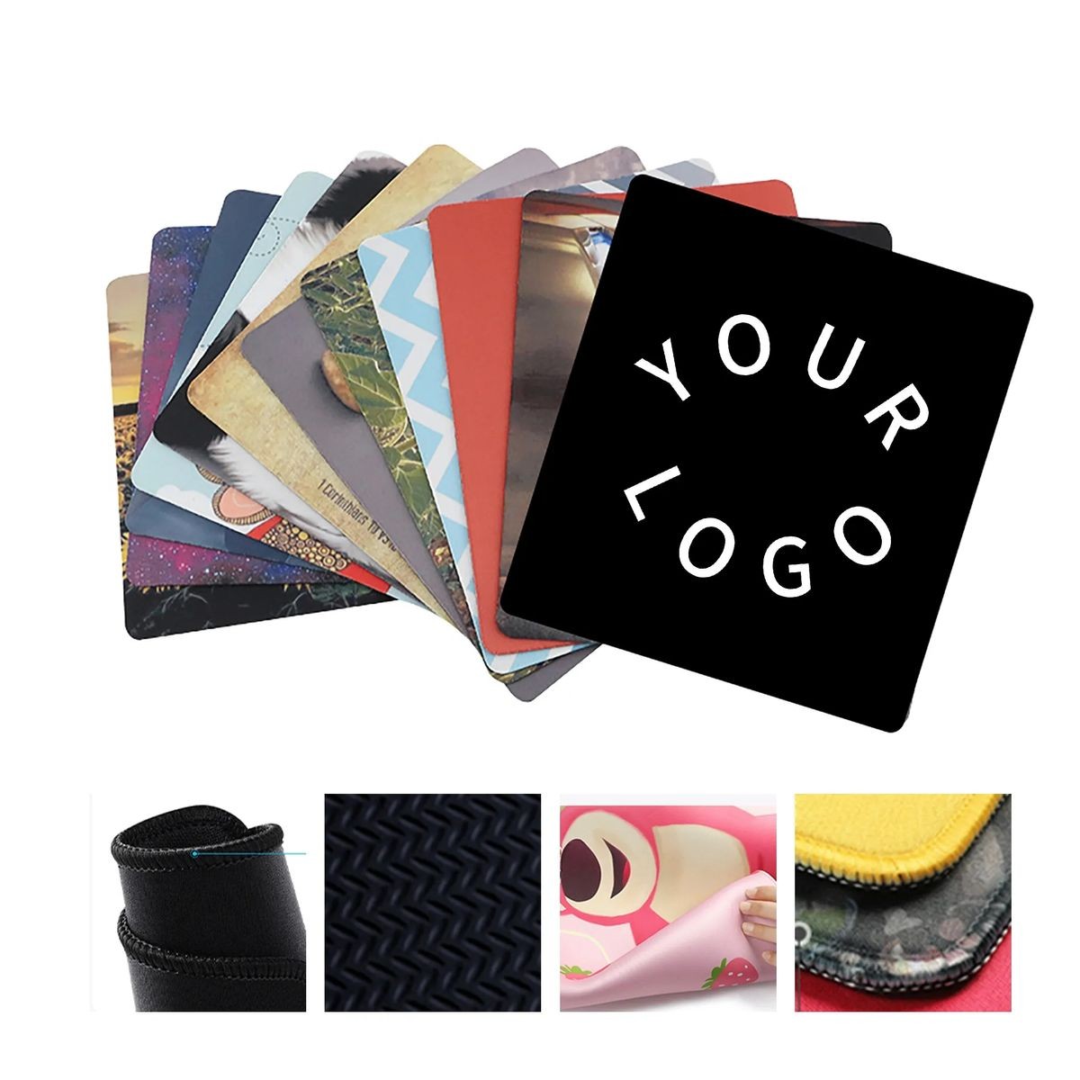 8.67 inches x 7.09 inches Mouse Pad with Anti-Slip Base and Custom Logo 1