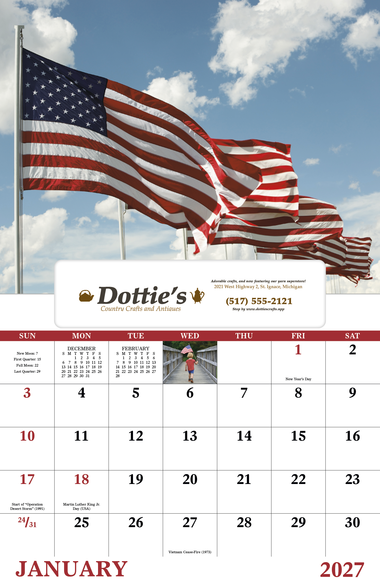 Good Value™ Celebrate America - Window Calendar 37