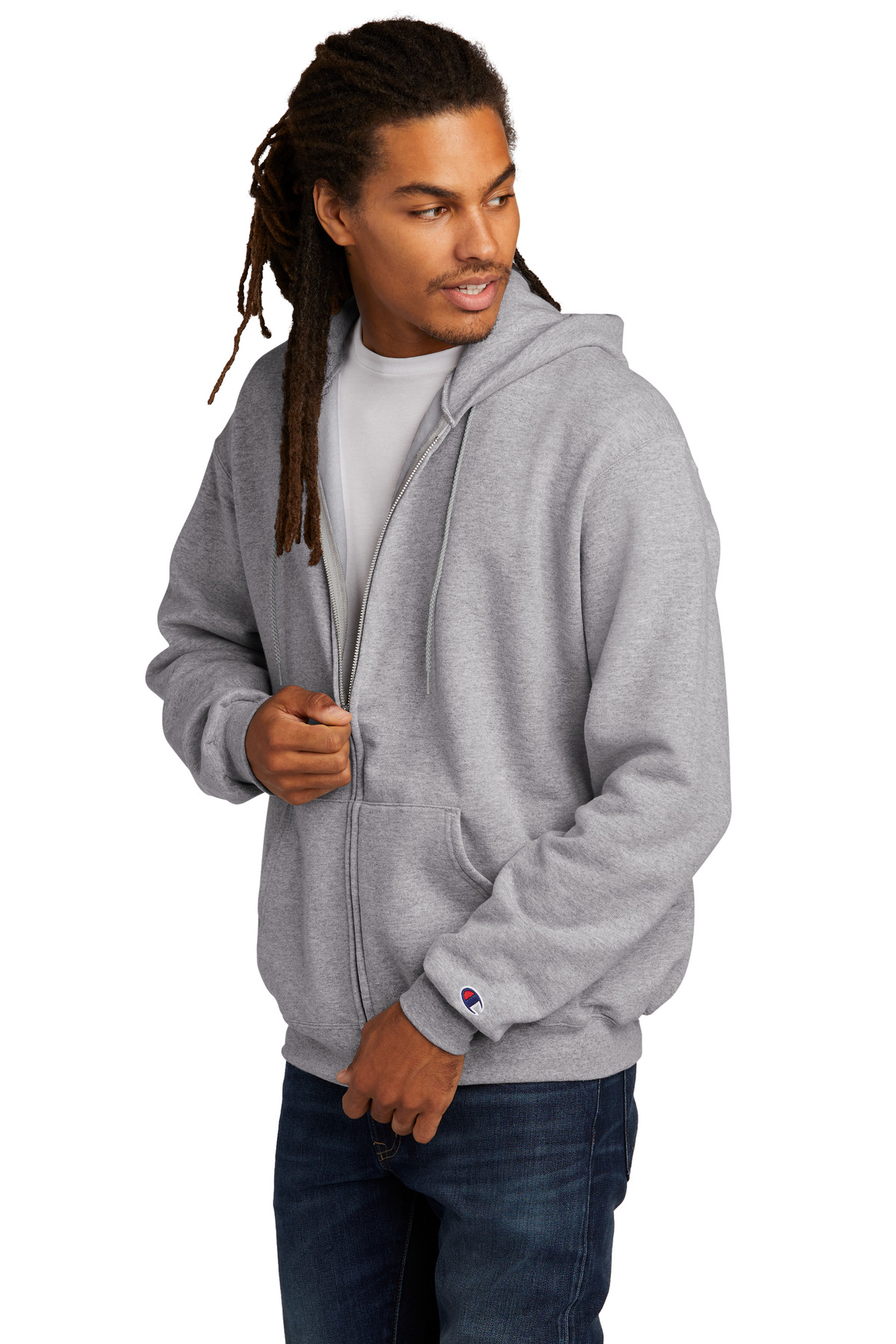 Champion Powerblend Full-Zip Hoodie. S800 5