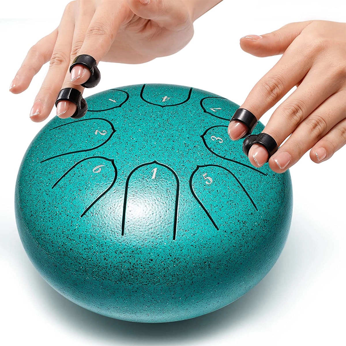 Alloy Steel Tongue Drum 8 Notes 6 Inches Handpan Drums 2