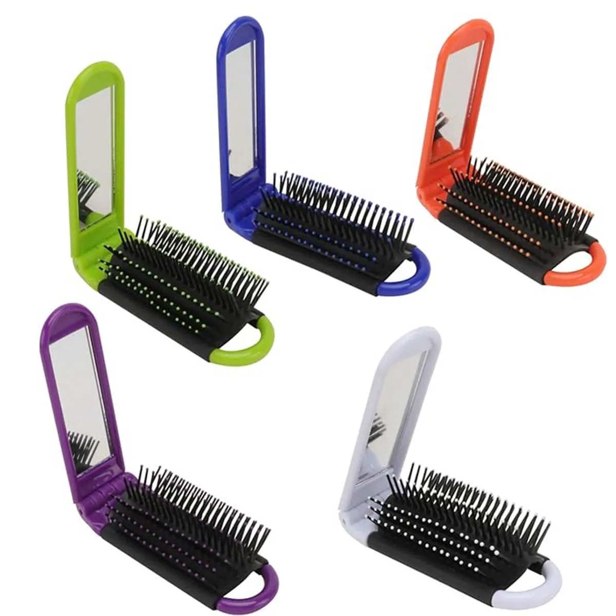 Mini Travel Folding Hairbrush 4