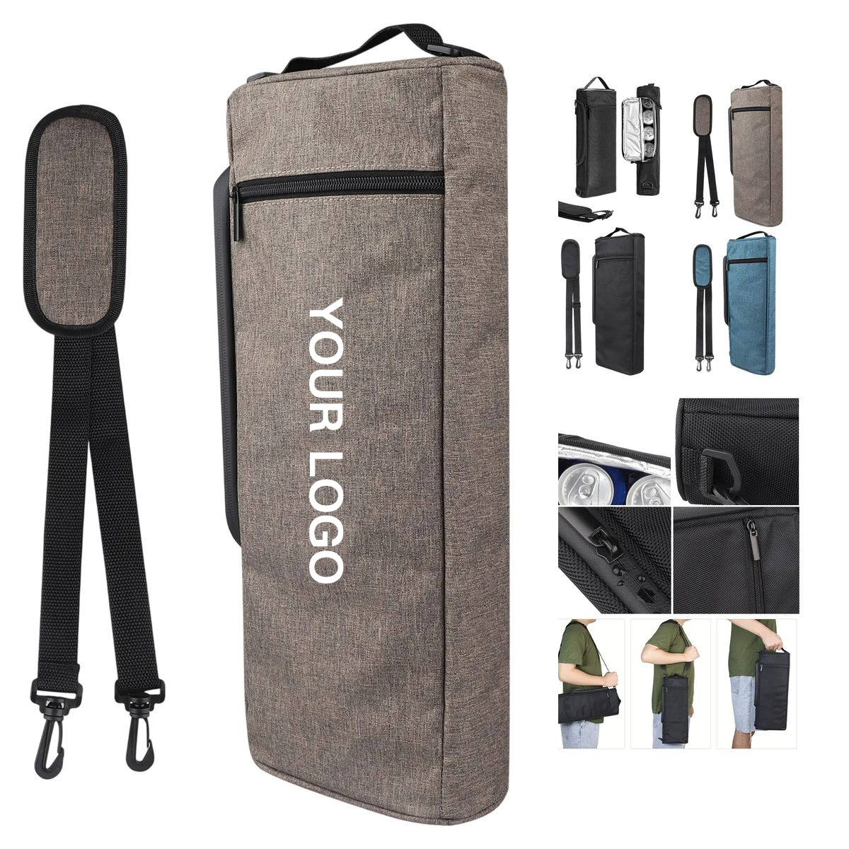 Waterproof Oxford Golf Cooler Bag with Full-Color Branding 2