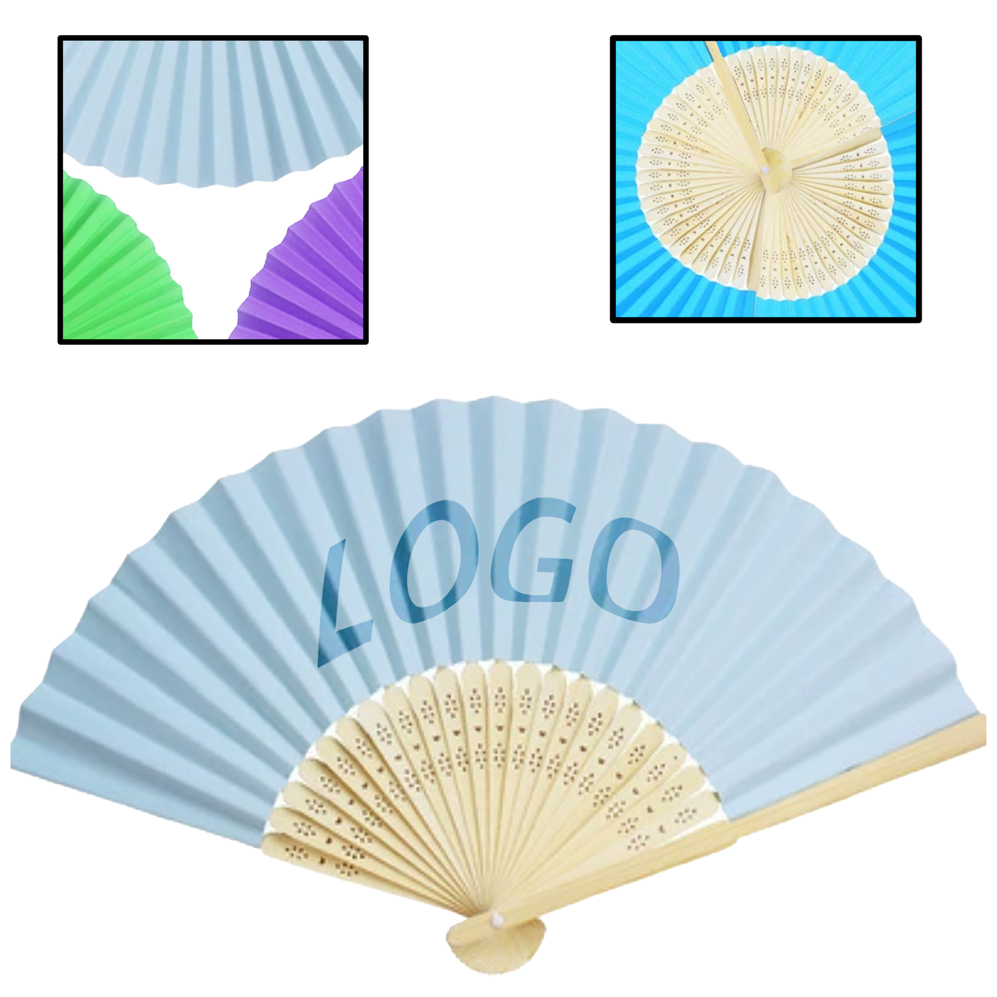 Lightweight Folding Paper Fan 2