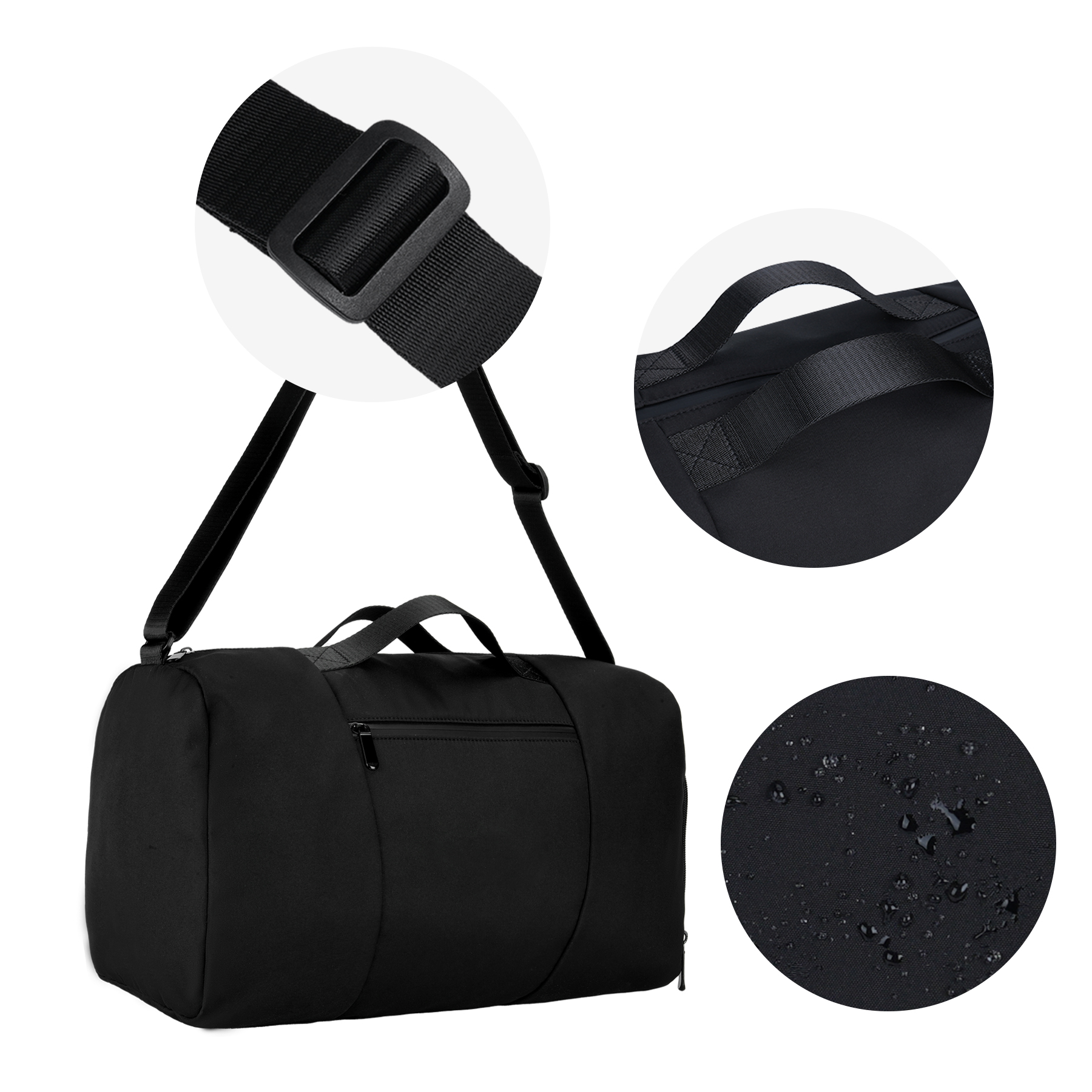 Premium Duffel Bag with Zipper Pocket 8