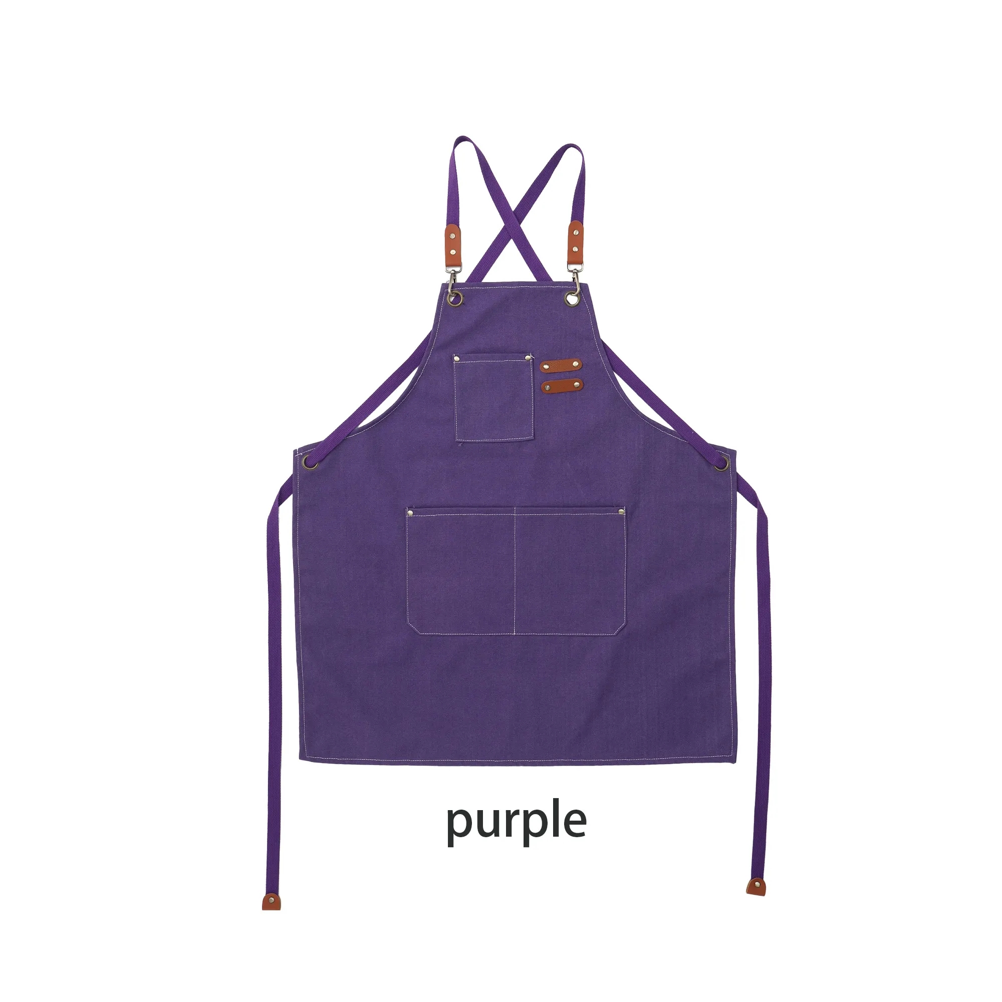Durable Canvas Apron with Adjustable Straps and Pockets 4