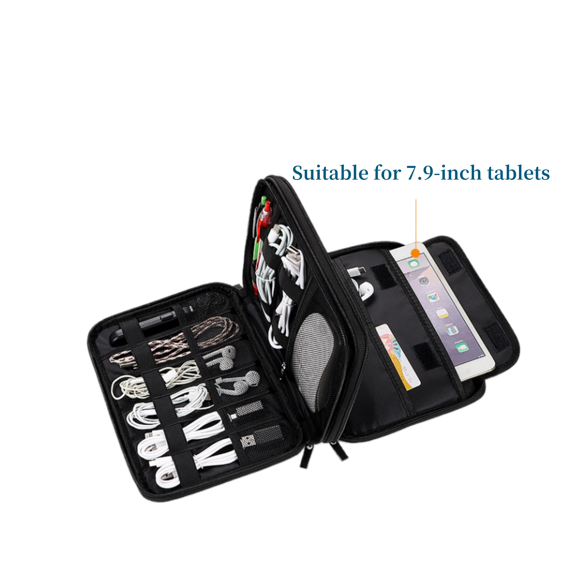 Double Layers Electronics Travel Organizer Bag 2