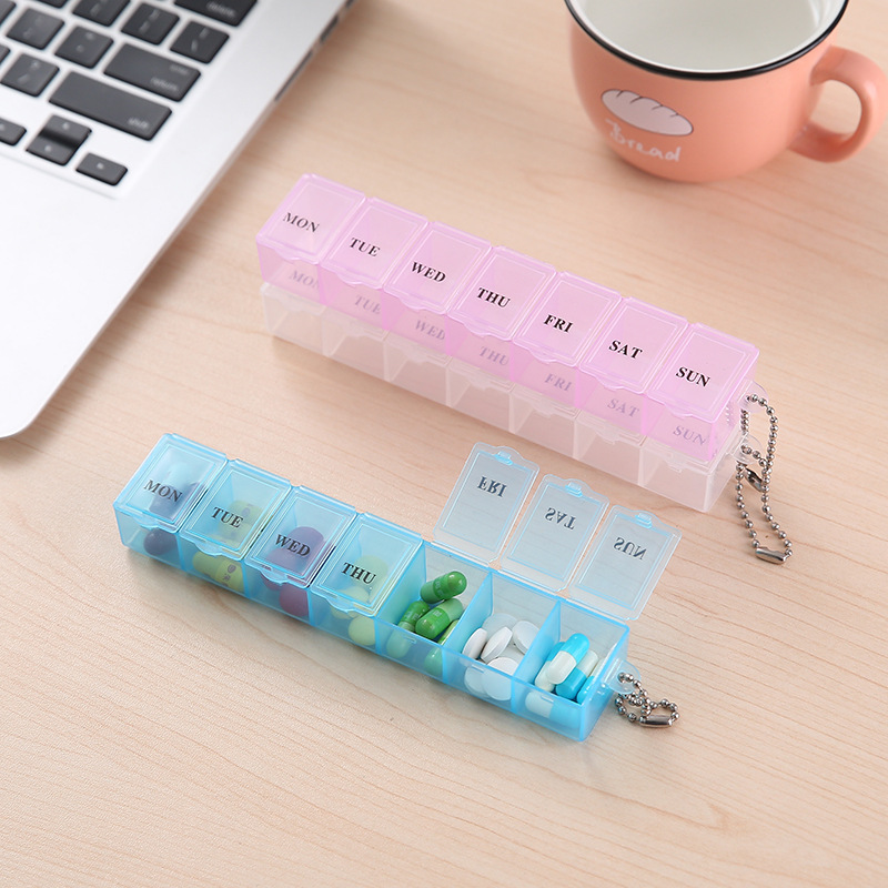 Weekly Pill Organizer with Keychain 1
