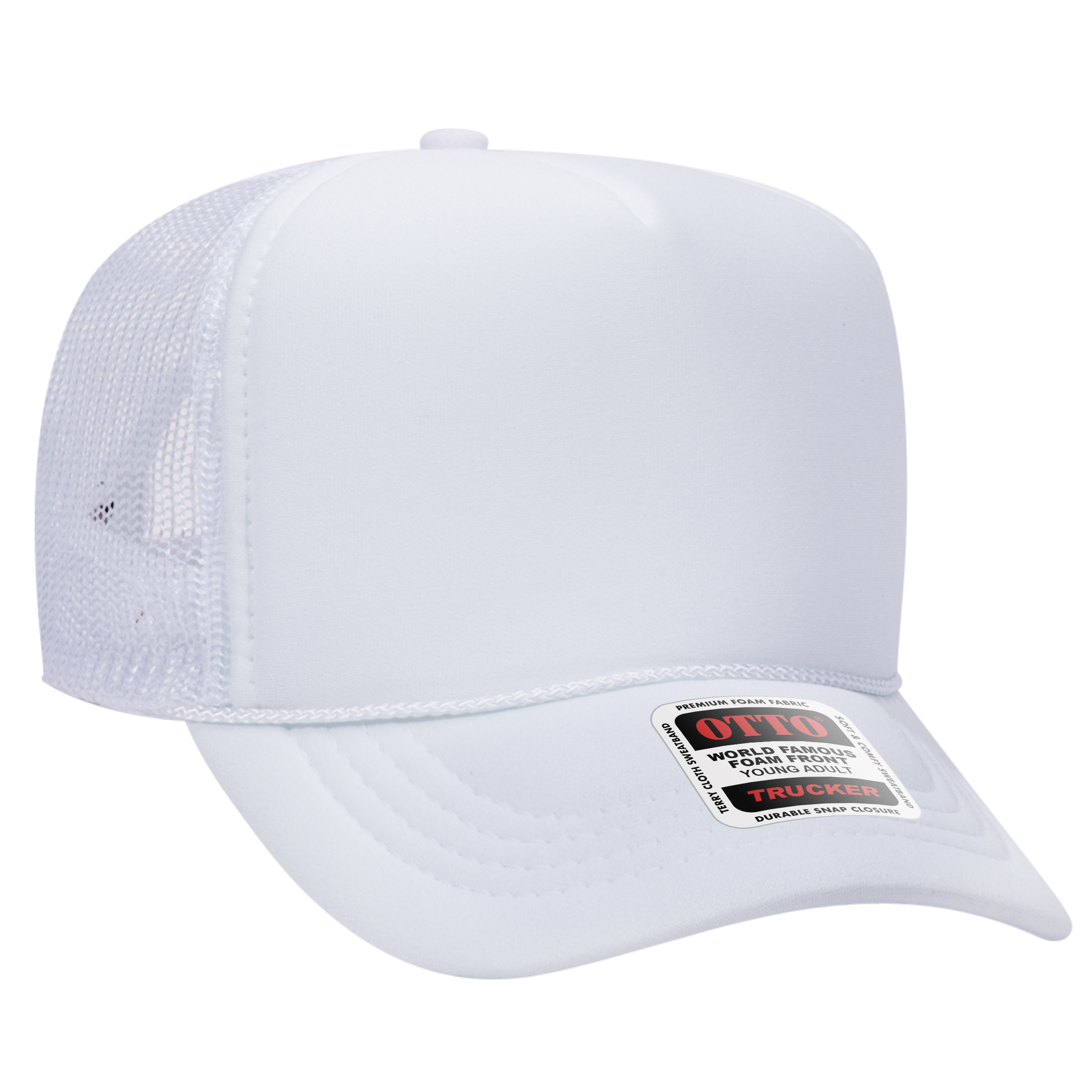 OTTO CAP® 5 Panel High Crown Mesh Back Trucker Hat 226