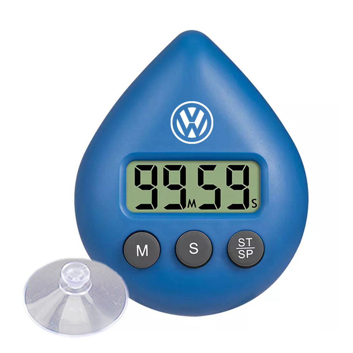 Digital Timer in Water Drop Shape With Easy Button and Built In Suction Cup 8