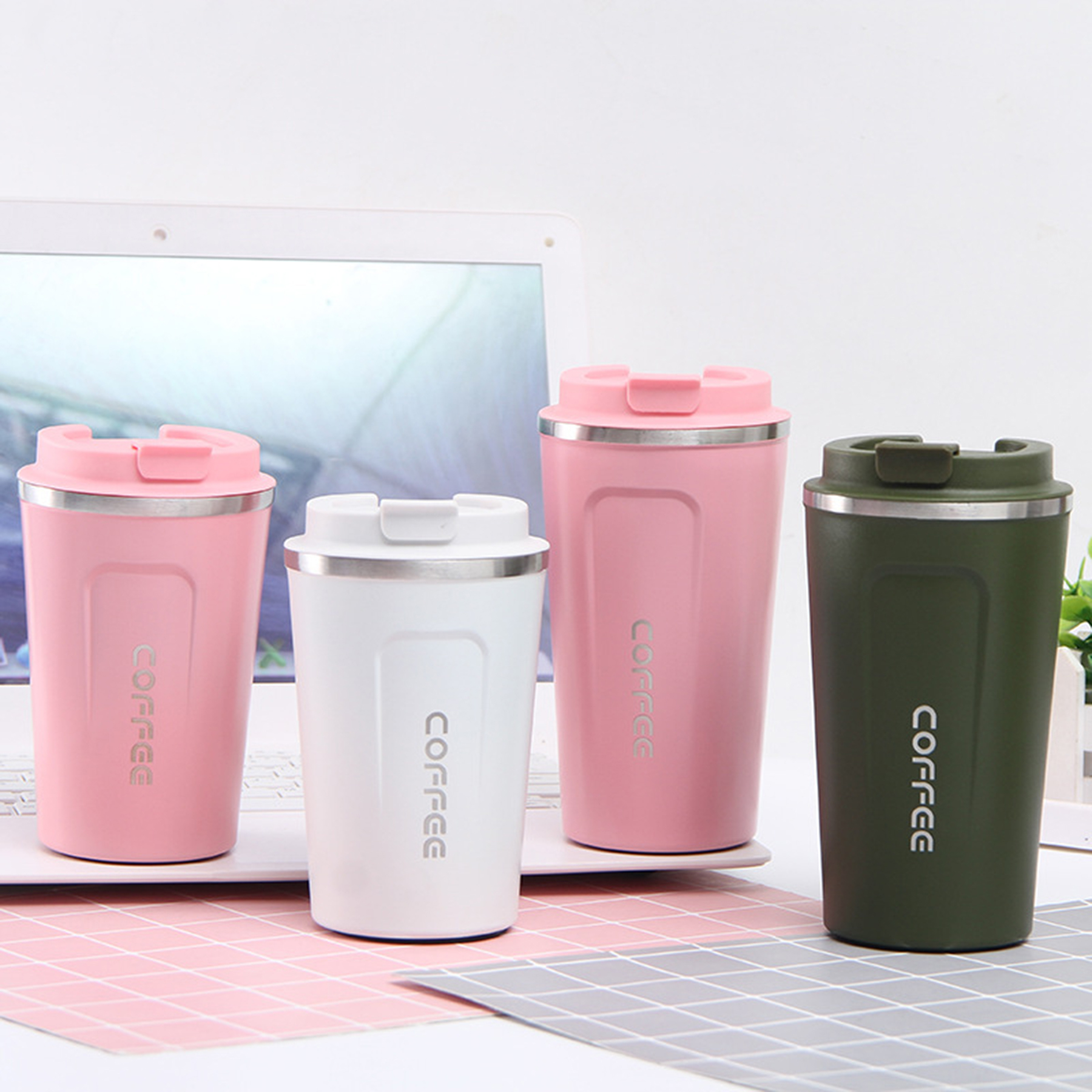 Stainless Steel Double Wall Vacuum Coffee Cup 4