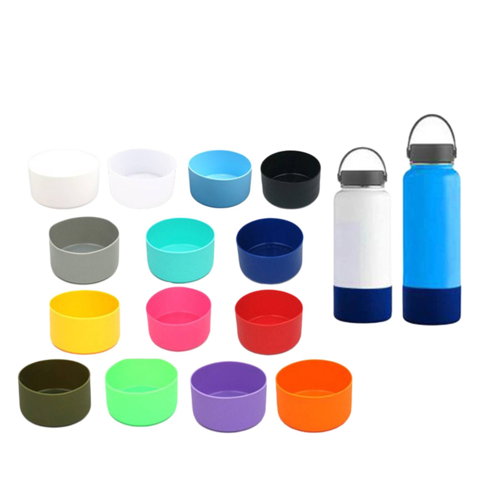 Silicone Water Bottle Boot Sleeve Accessories 6