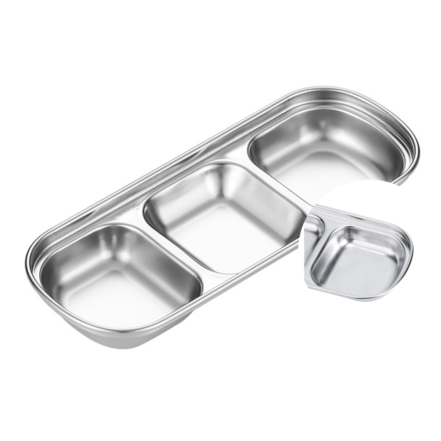 Korean style 304 stainless steel barbecue sauce tray 3