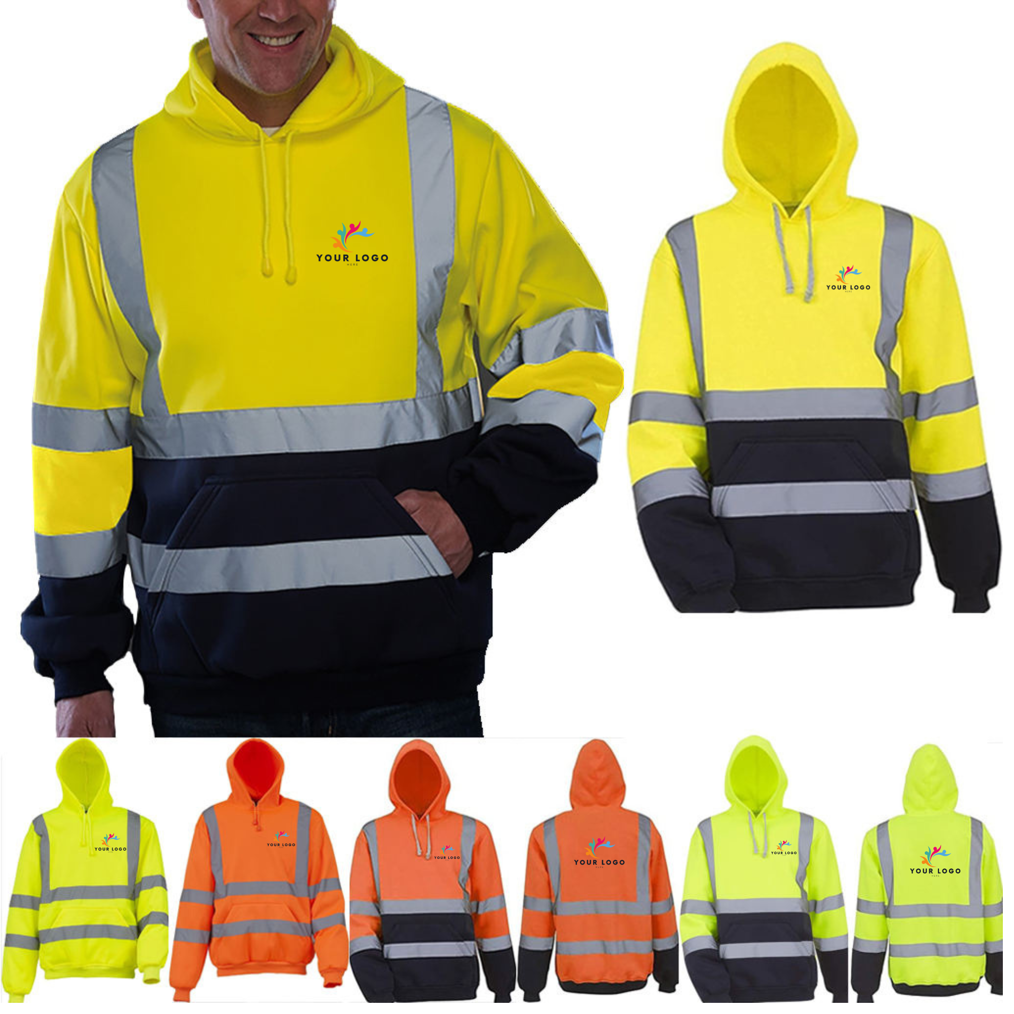 MOQ 50 Large-Size Sanitation Workwear Hoodies 2