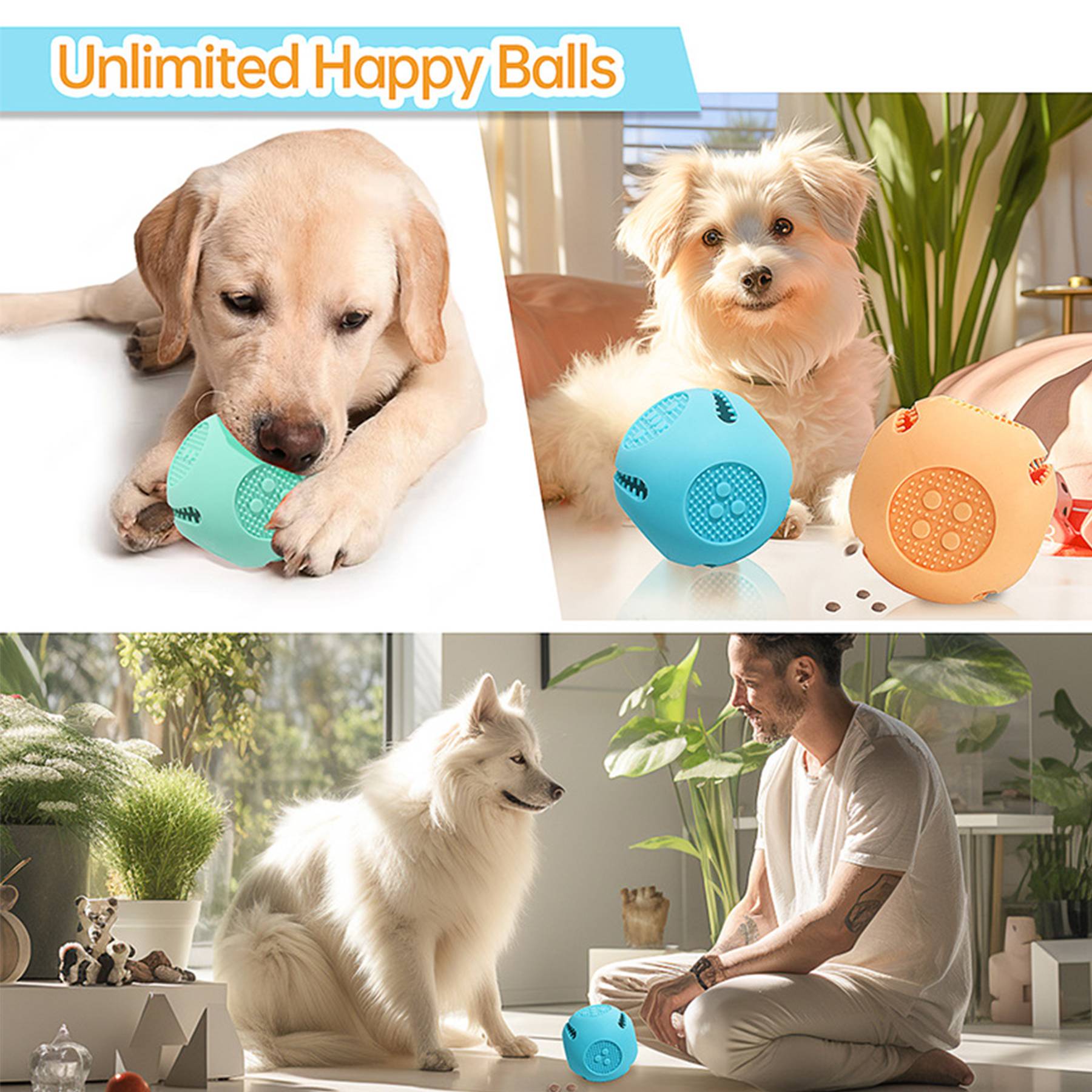 Silicone Best dice Dental Chew Dog Toy 2