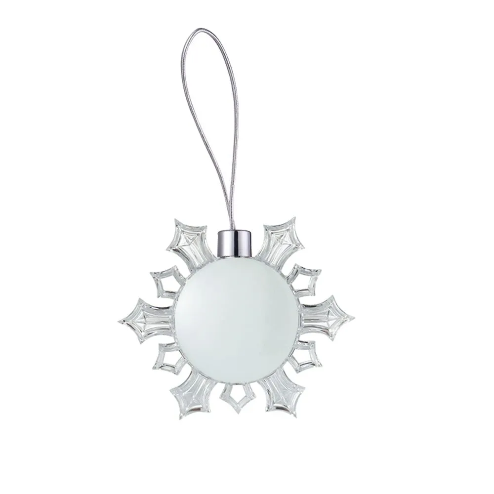 Heat Transfer Snowflake Round Photo Frame 2