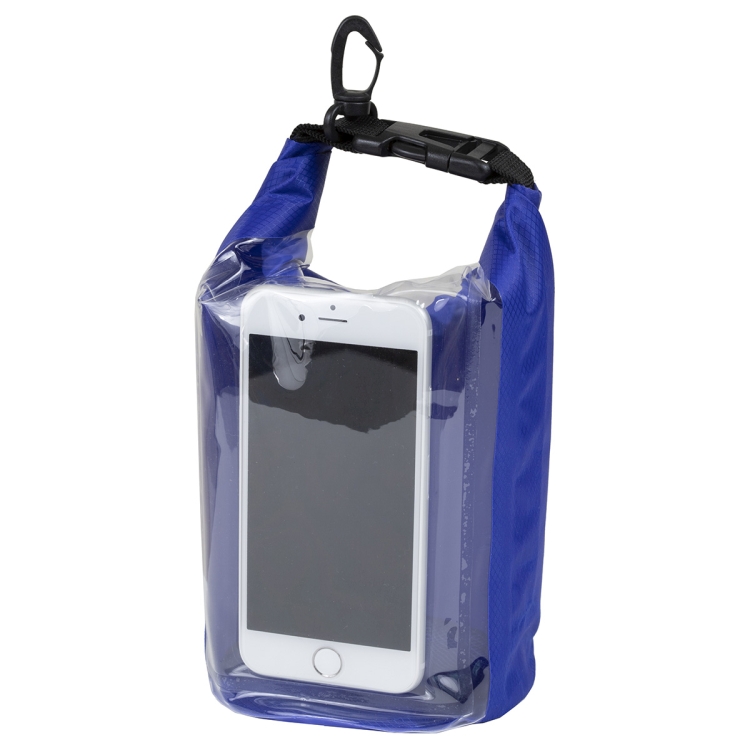 7" W x 11" H "The Navagio" 2.5 Liter Water Resistant Dry Bag With Clear Pocket Window 40