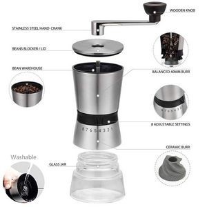Portable Stainless Steel Coffee Bean Grinder 7
