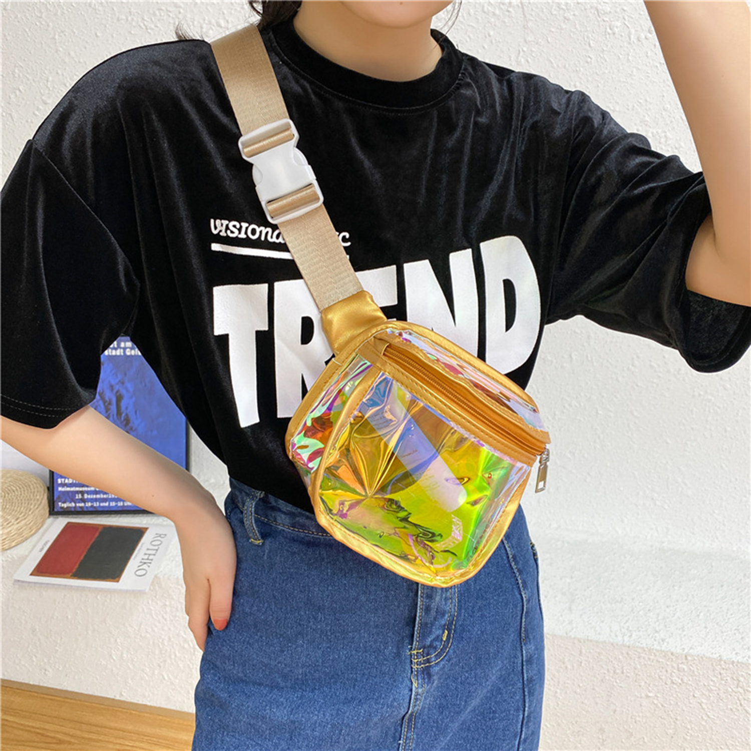 Unisex Clear PVC Fanny Pack 3