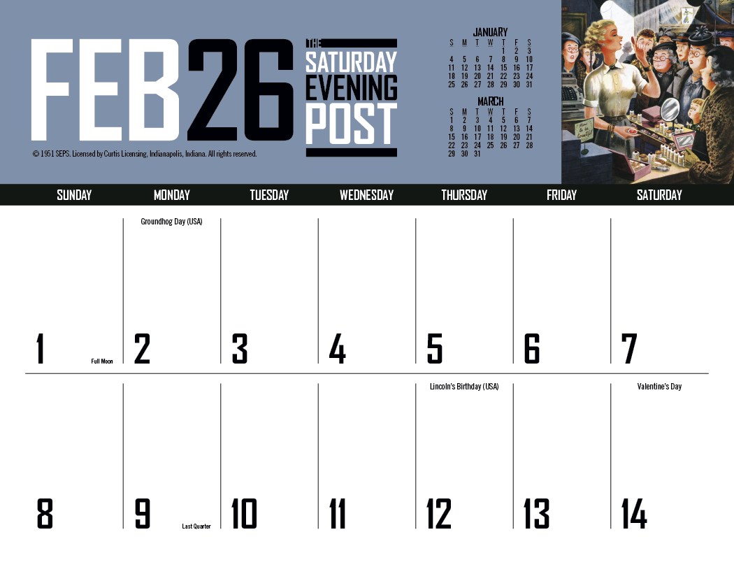 Triumph® Calendars Big Block Memo 3