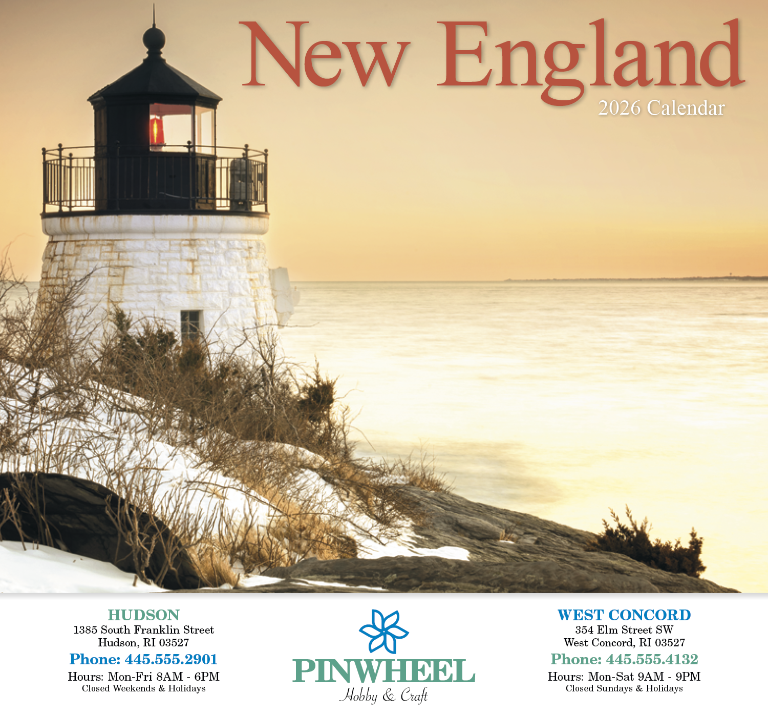 HotLine® Products New England Appointment Calendar - Stapled 36
