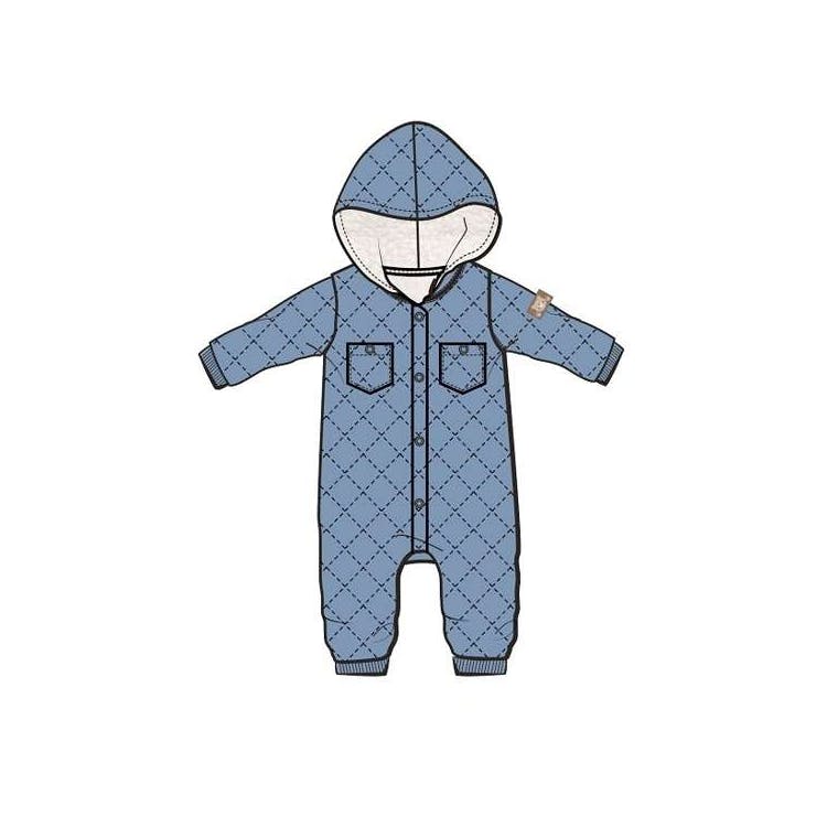 Newborn Quilted Jackets Teal 0-9M 1