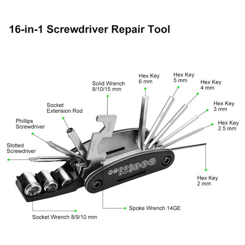 16 in 1 Bicycle Tools Sets 3