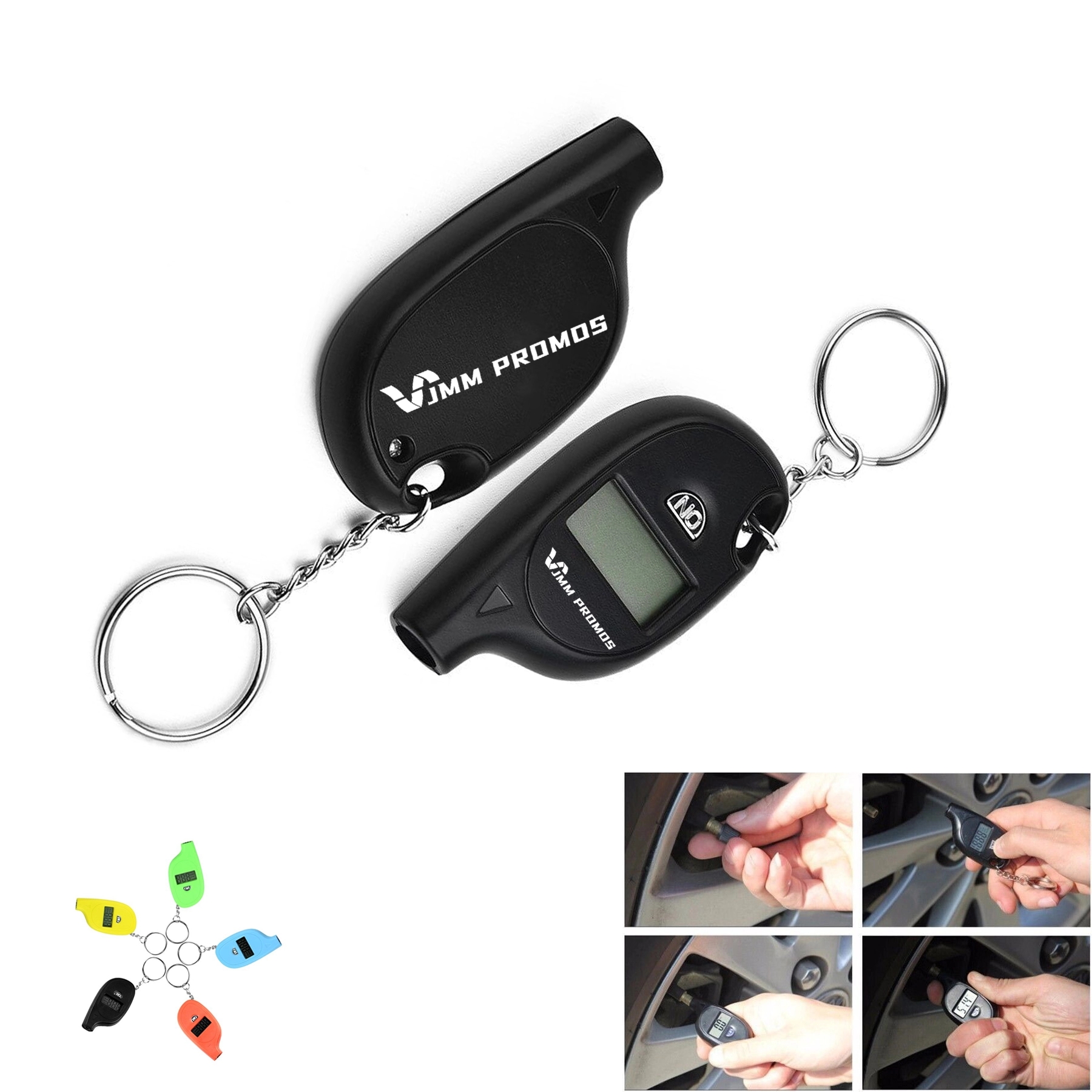 Mini Tire Pressure Gauge Digital Lcd Display With Keychain 1