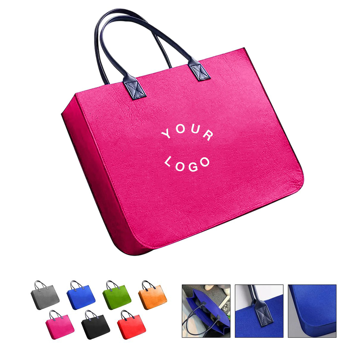 Custom Felt Purse with Logo 3