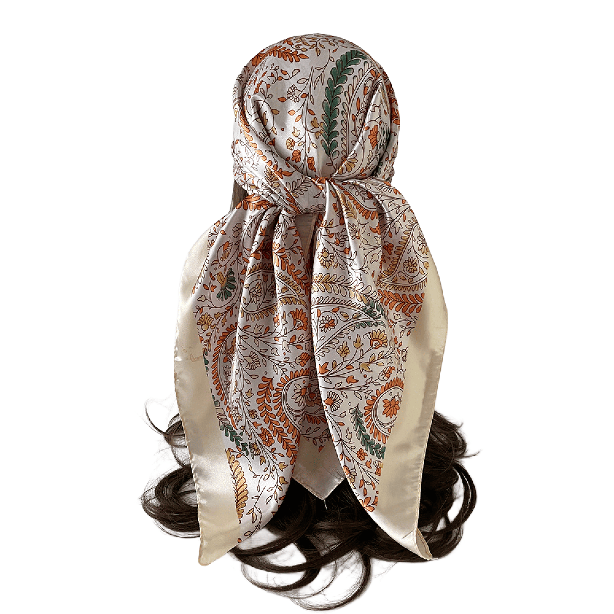 35'' Square Imitation Silk Custom Scarf 5