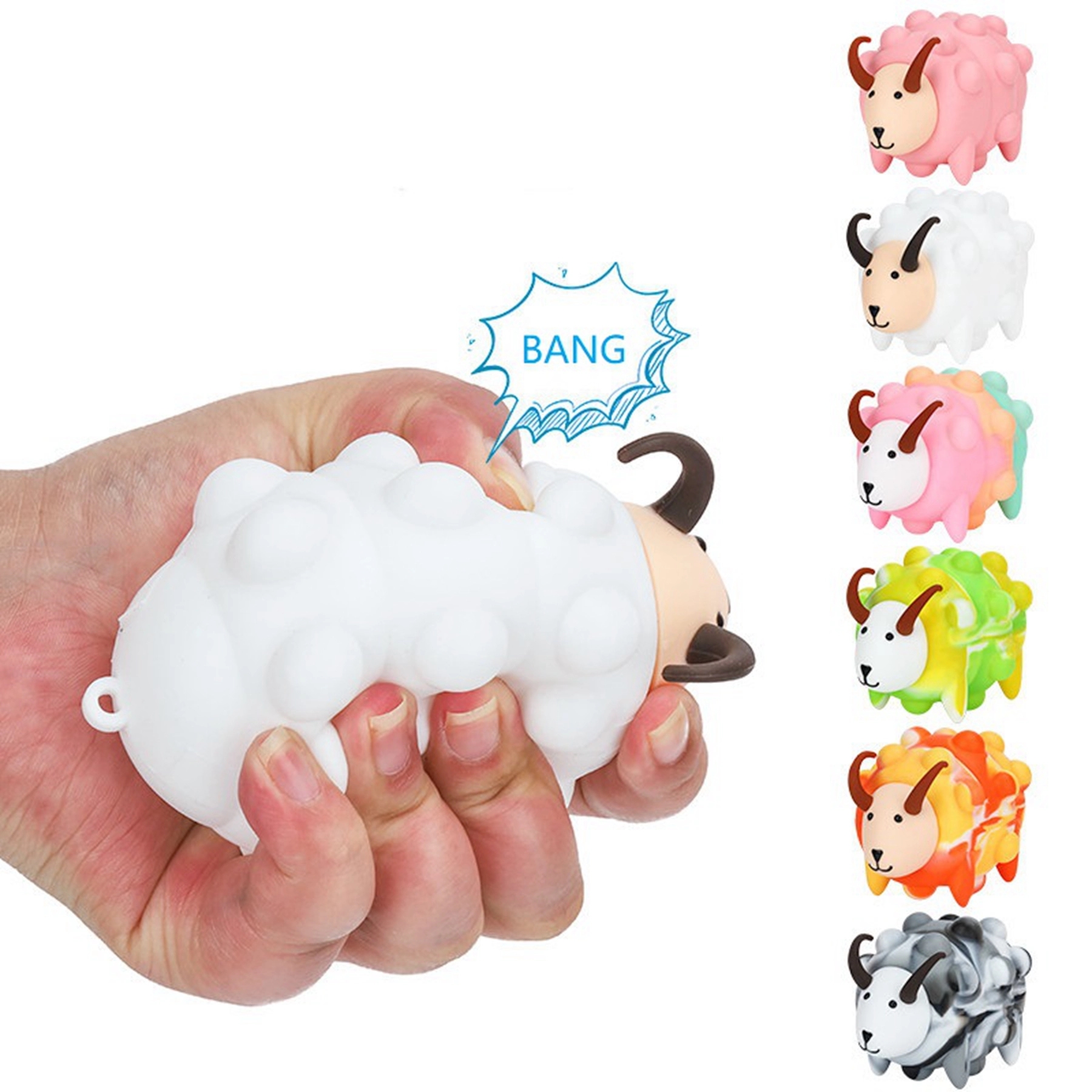 Sheep Shaped Push Pop Bubble Anti Stress Ball 2